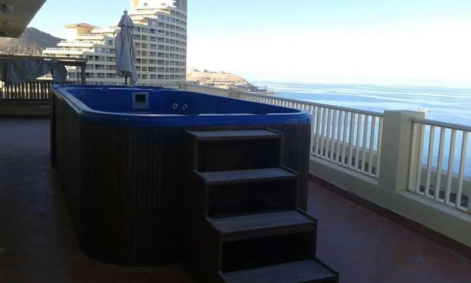 Swimming pool in Amazing sea view Penthouse Apartment in Pyramids Porto El-Sokhna