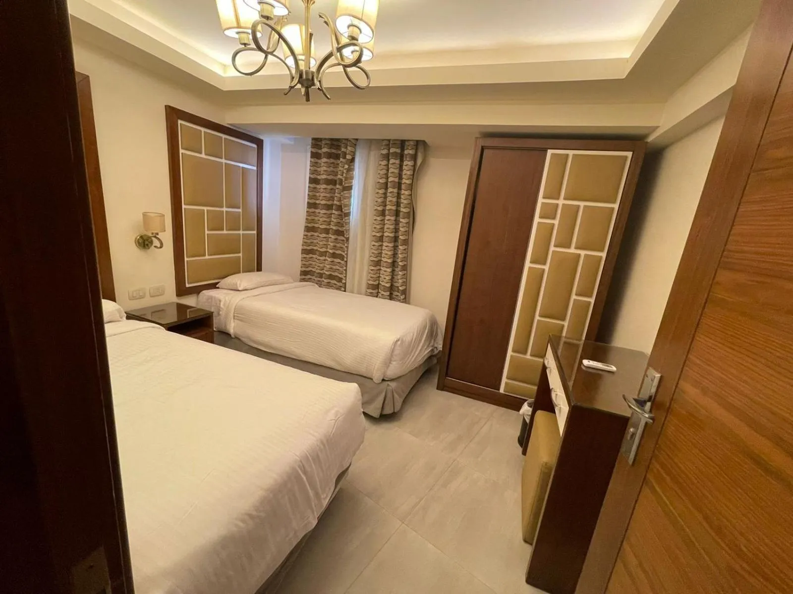 Bed in Amazing sea view Penthouse Apartment in Pyramids Porto El-Sokhna