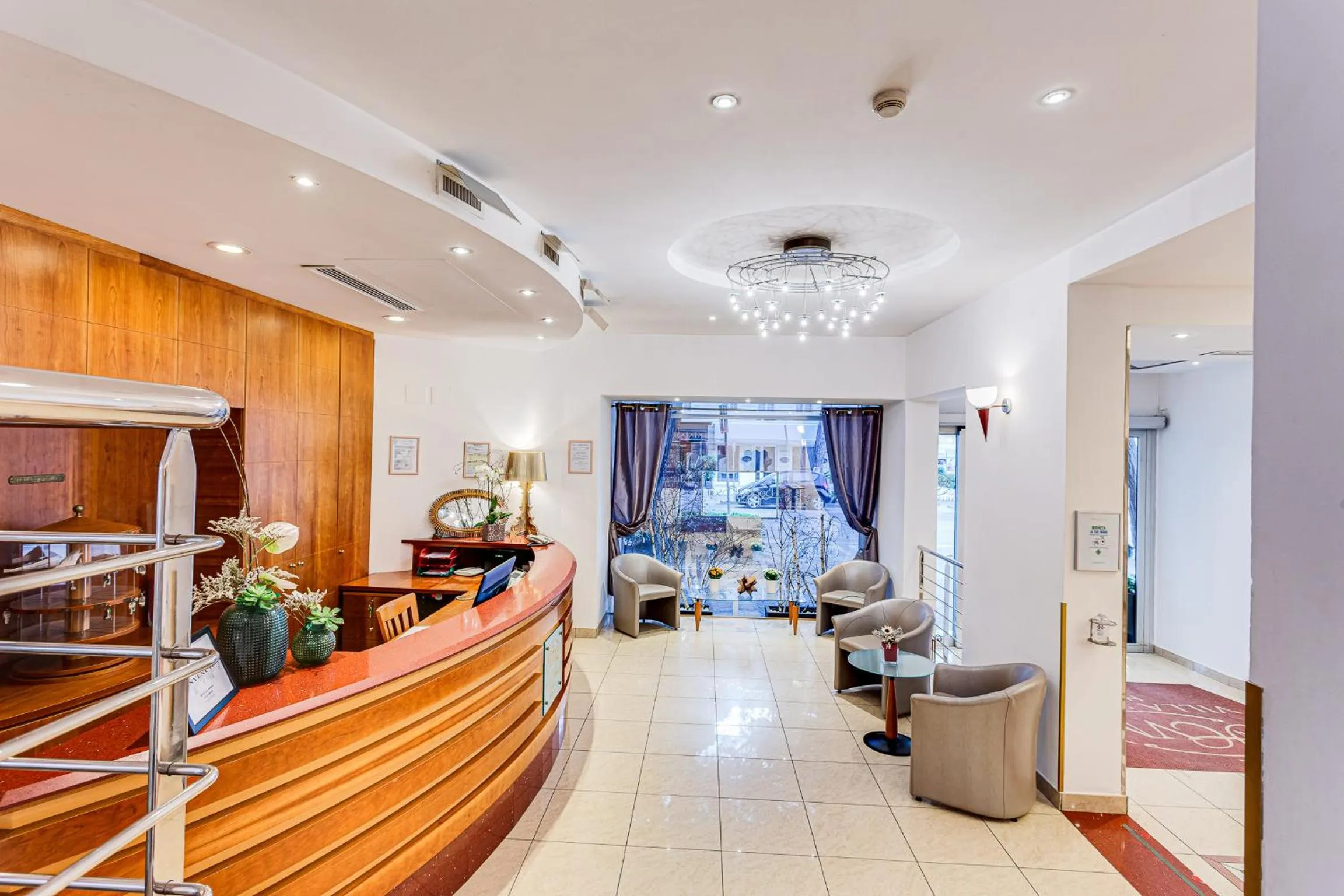 Lobby or reception, Bed in HOTEL VILLA MARIA