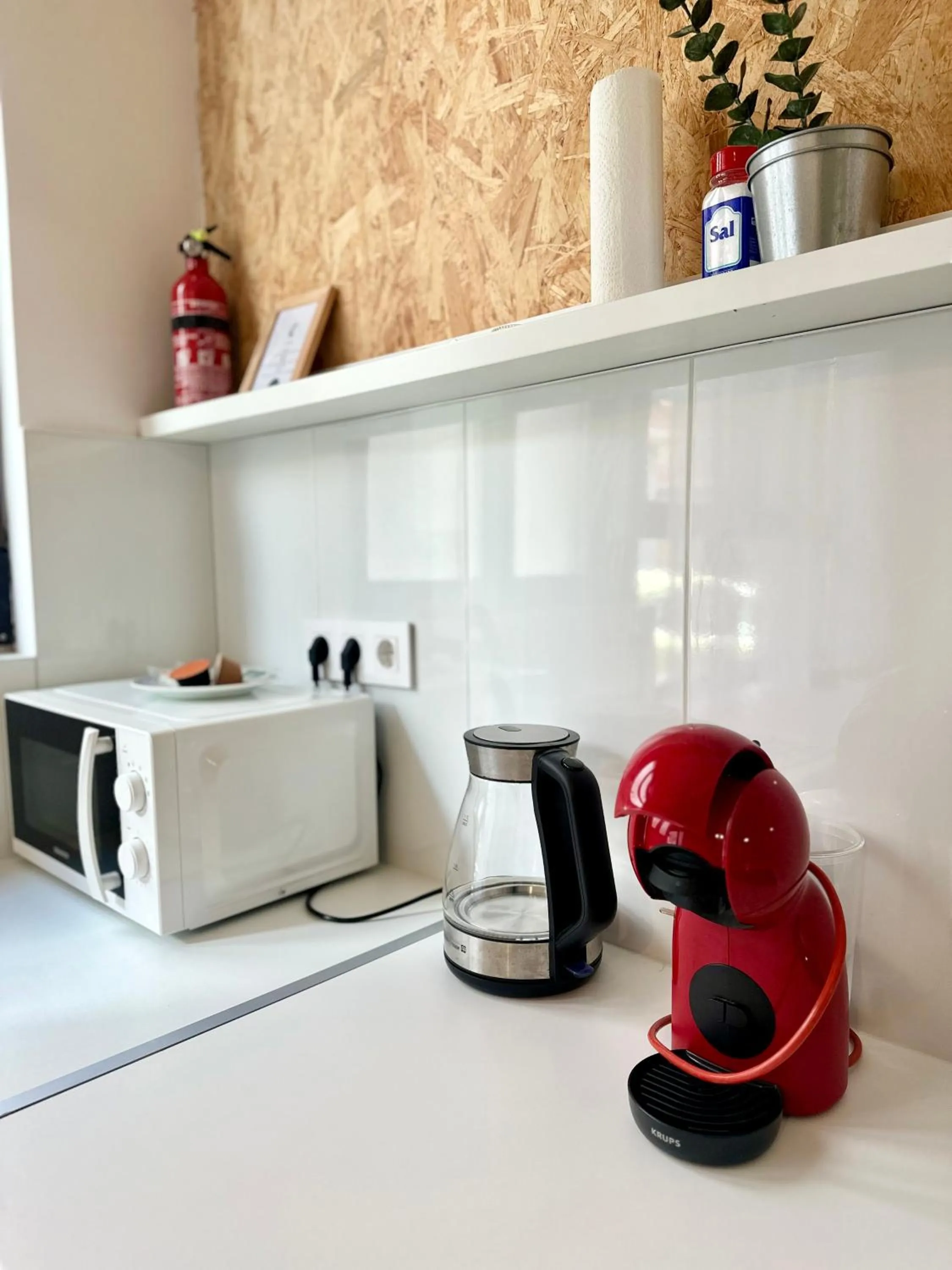 Coffee/tea facilities in Soho Boho Apartments - with sunny rooftop terrace and fiber optic internet