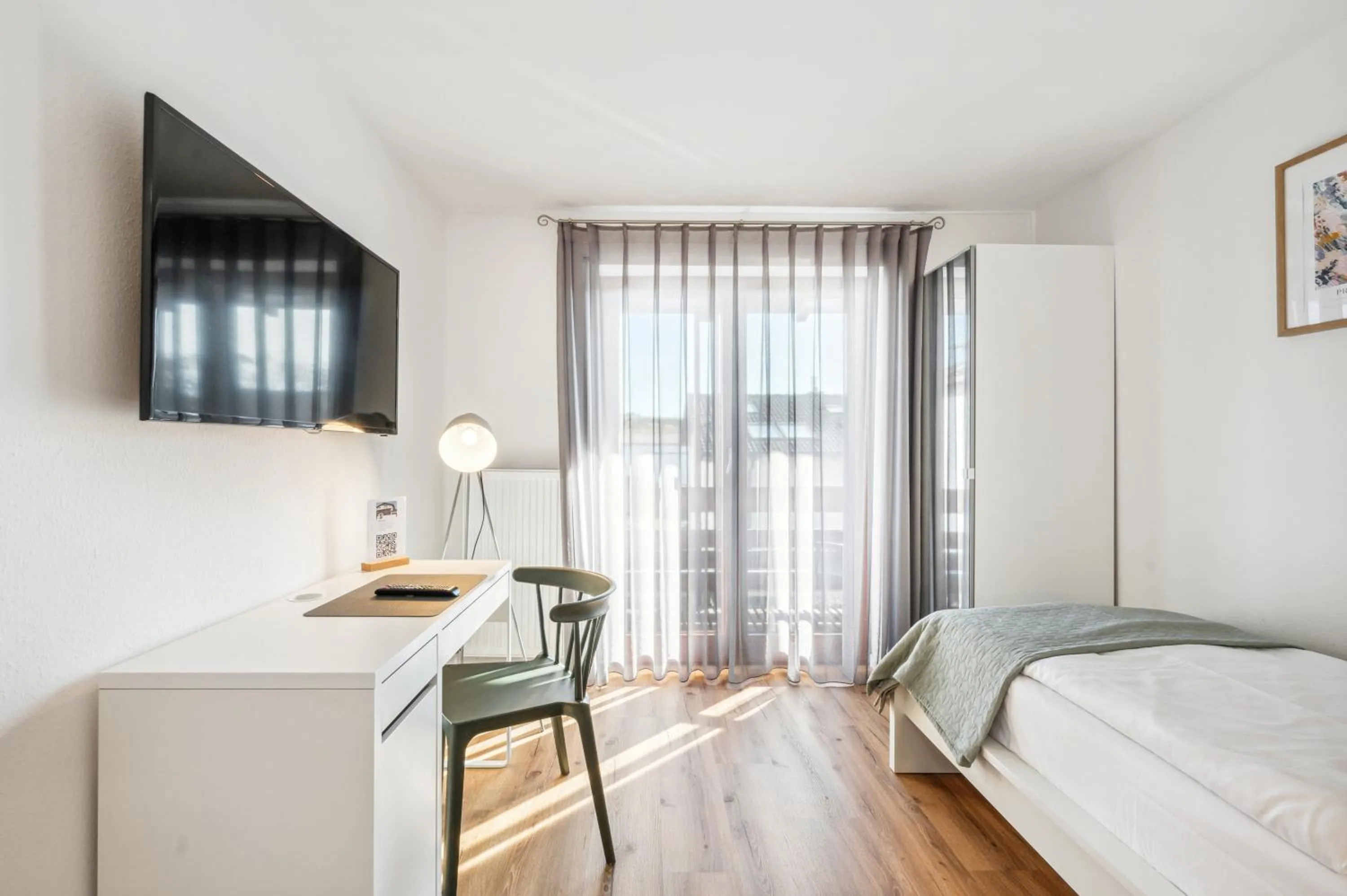 Photo of the whole room, Bed in Gästehaus Hartwig