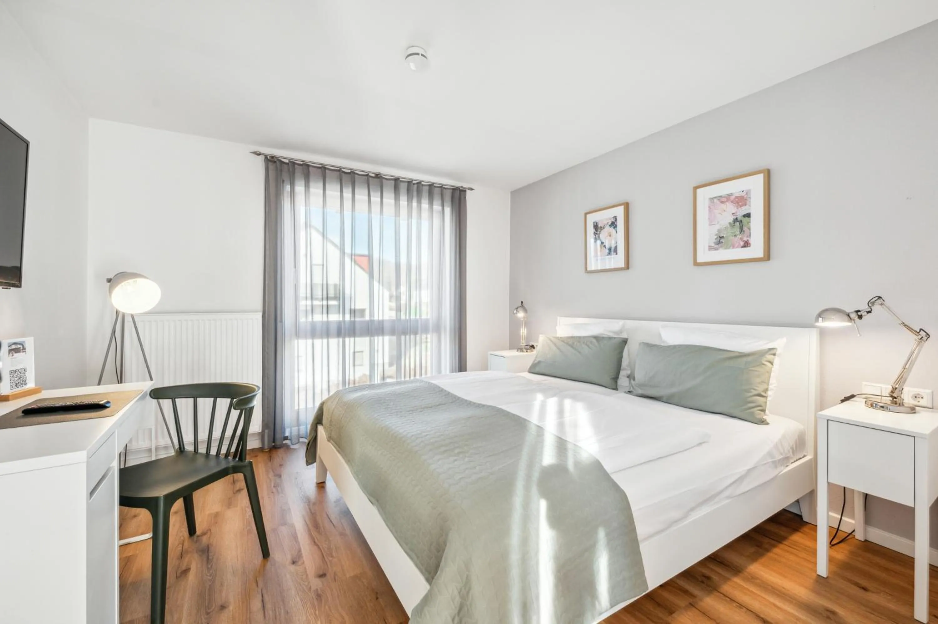 Photo of the whole room, Bed in Gästehaus Hartwig