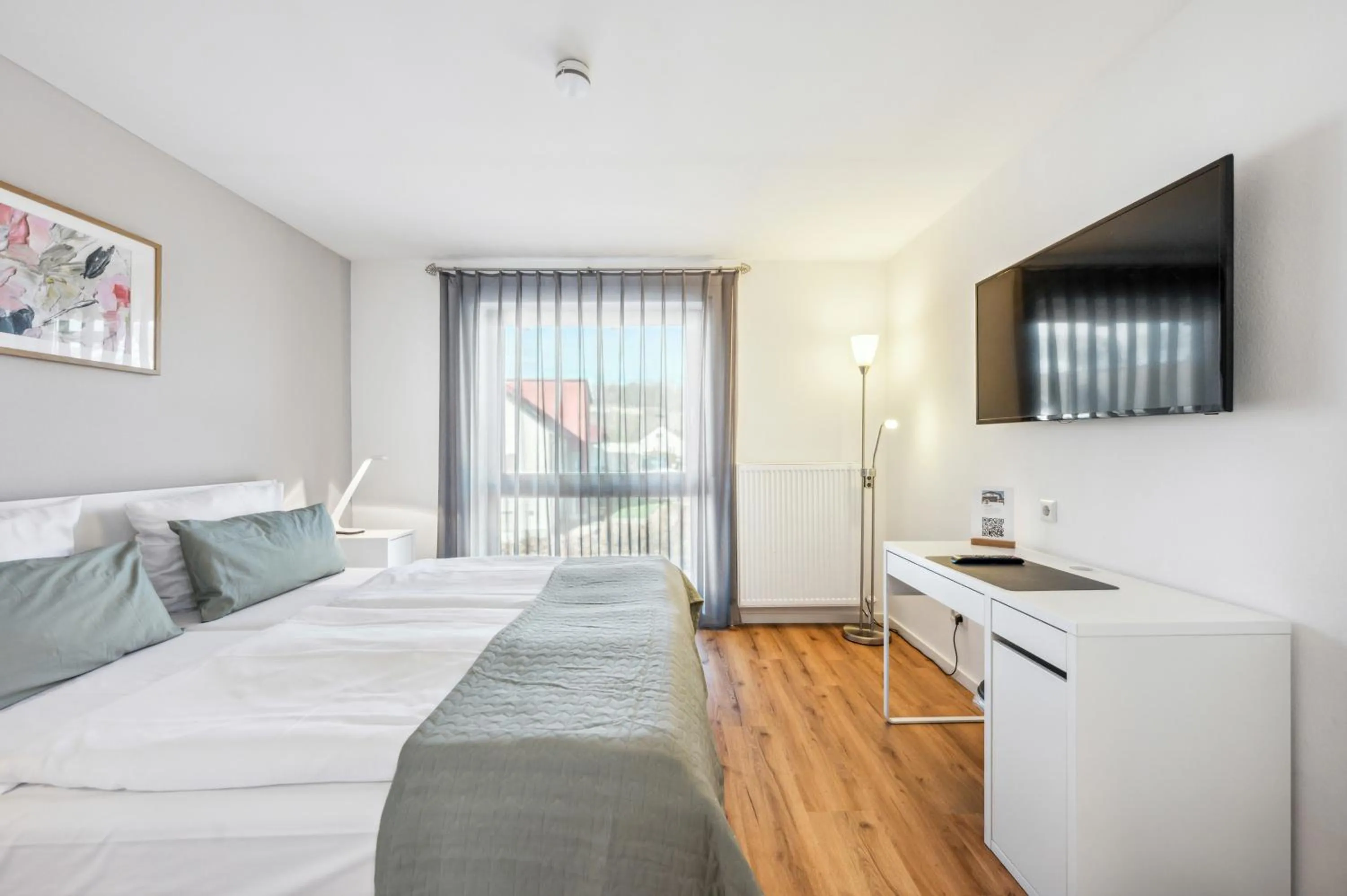 Photo of the whole room, Bed in Gästehaus Hartwig