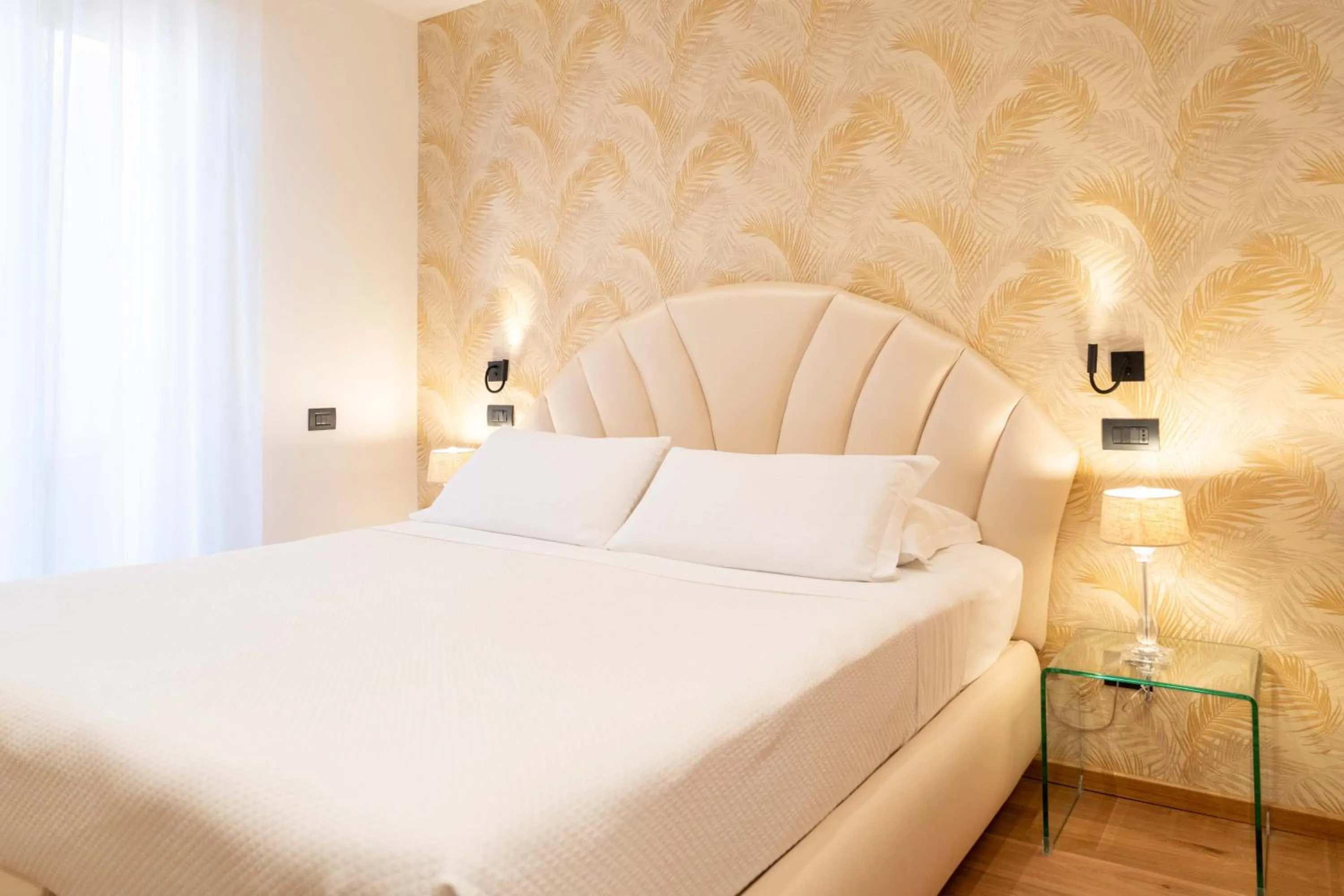 Bed in Hotel Florida Lerici