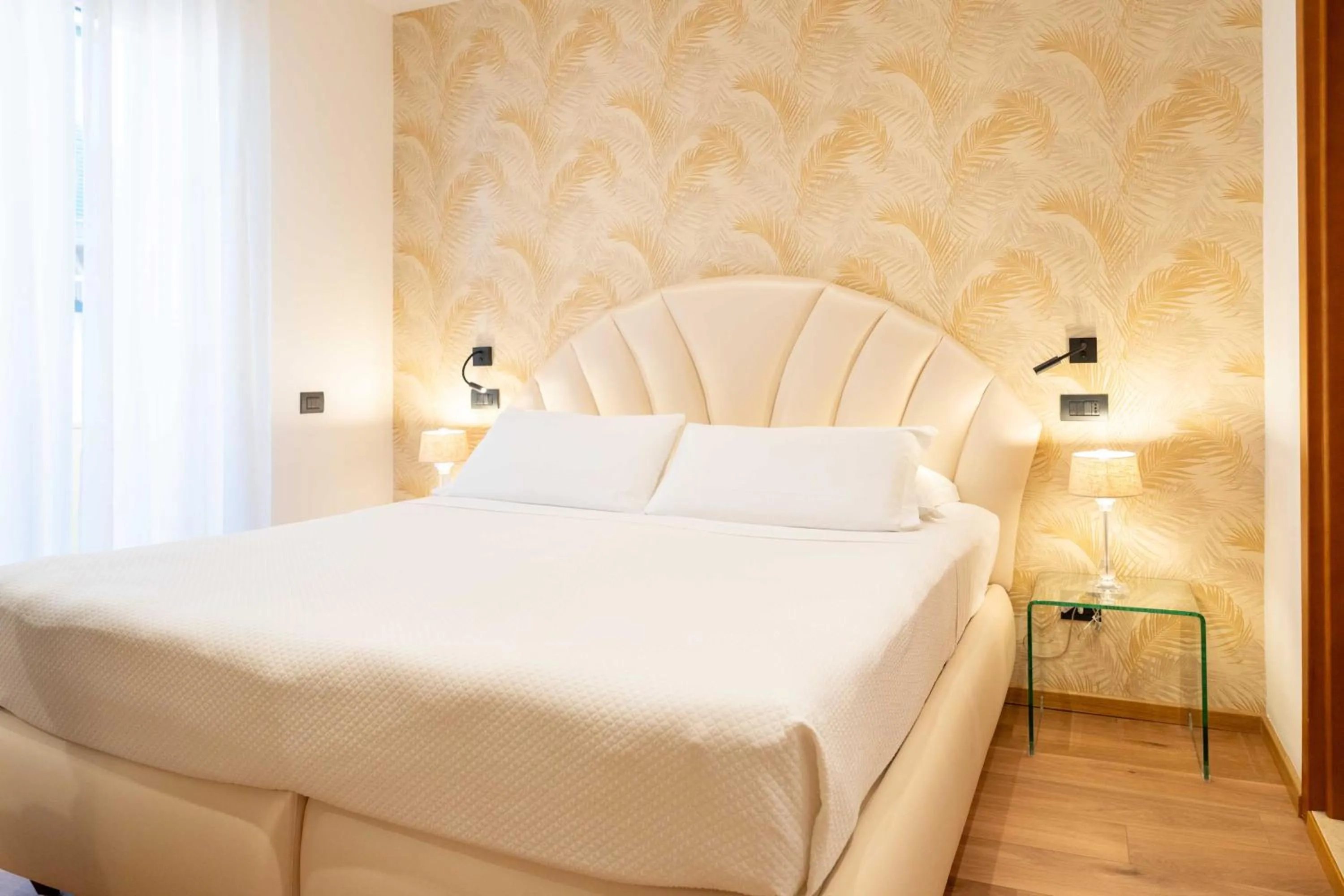 Bed in Hotel Florida Lerici