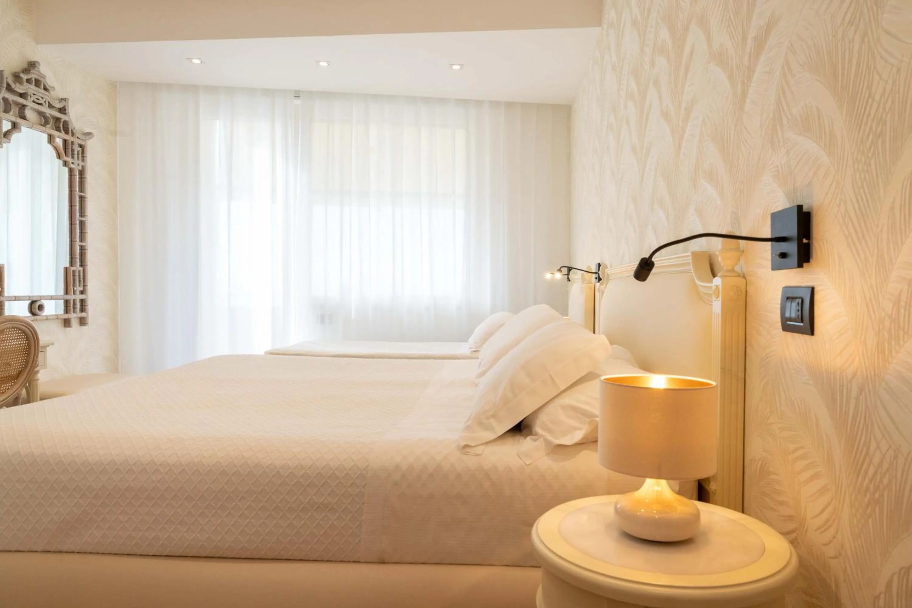 Bed in Hotel Florida Lerici