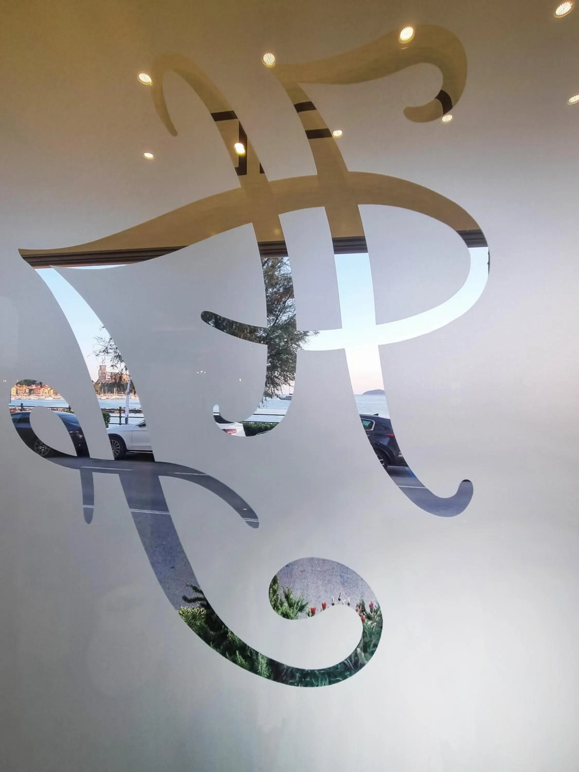 Decorative detail in Hotel Florida Lerici