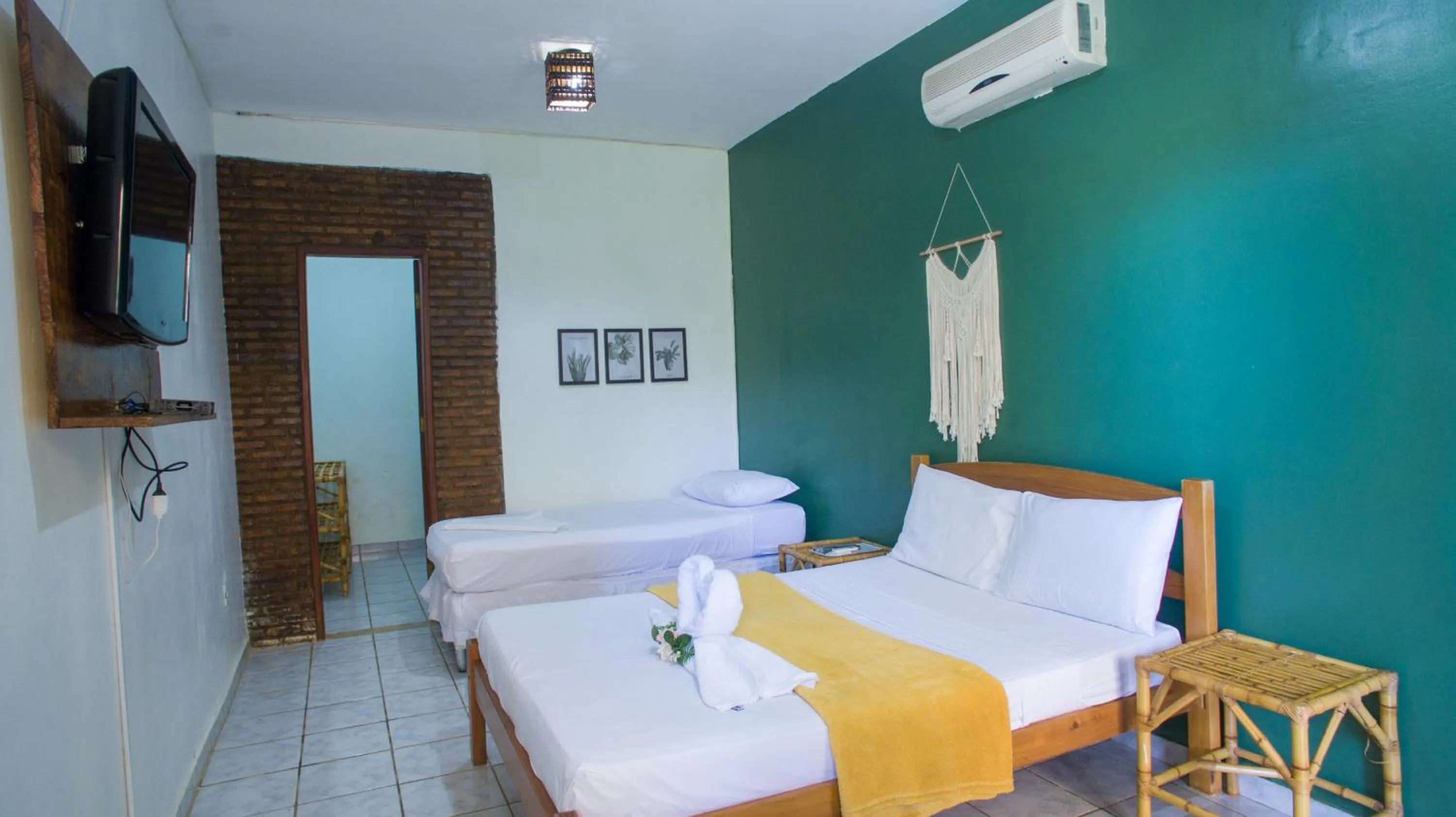 Bedroom, Bed in Pousada Bicho Preguiça