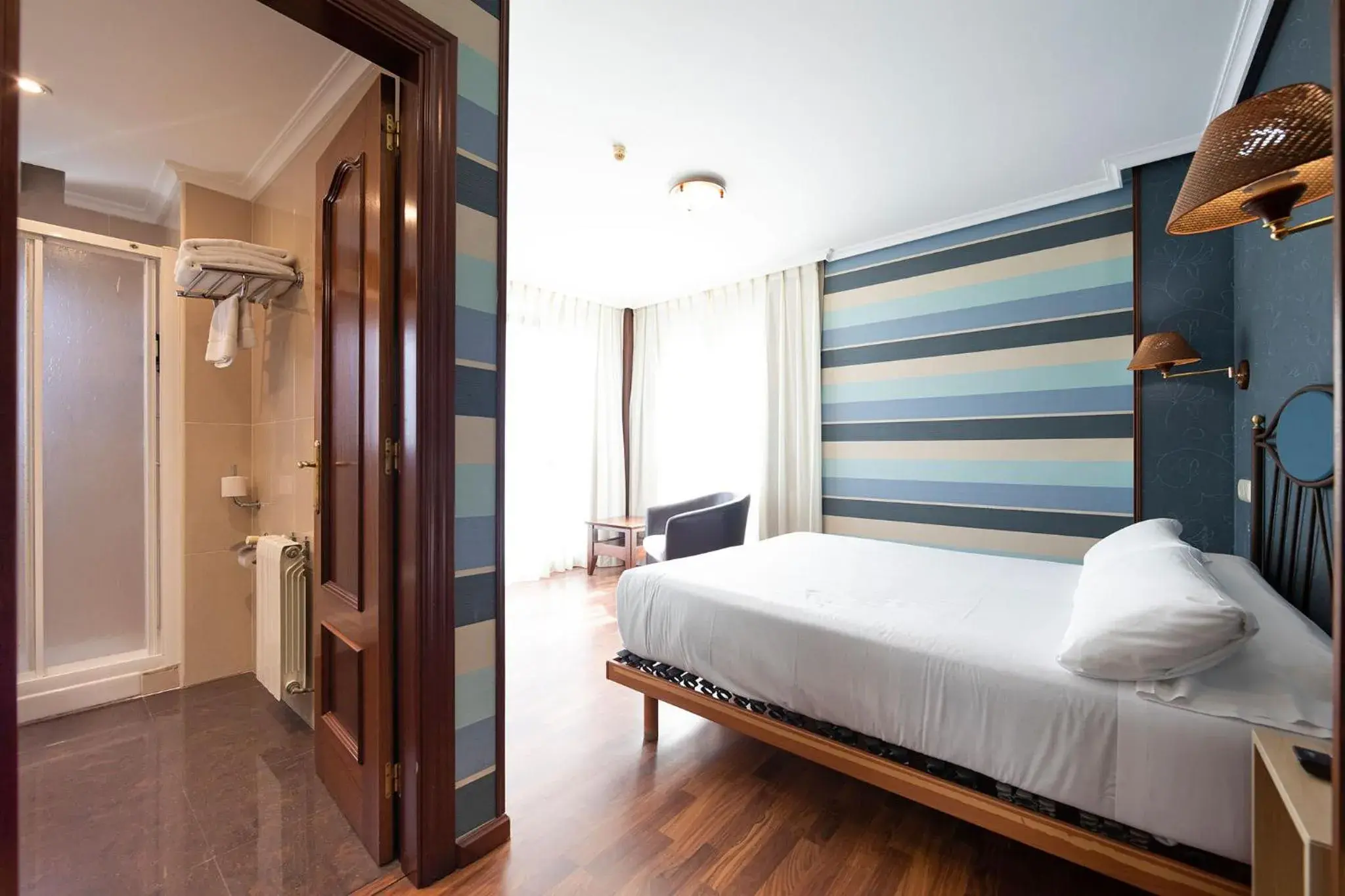 Bed in Hotel Puerto de Candás Bed in Hotel Puerto de Candás