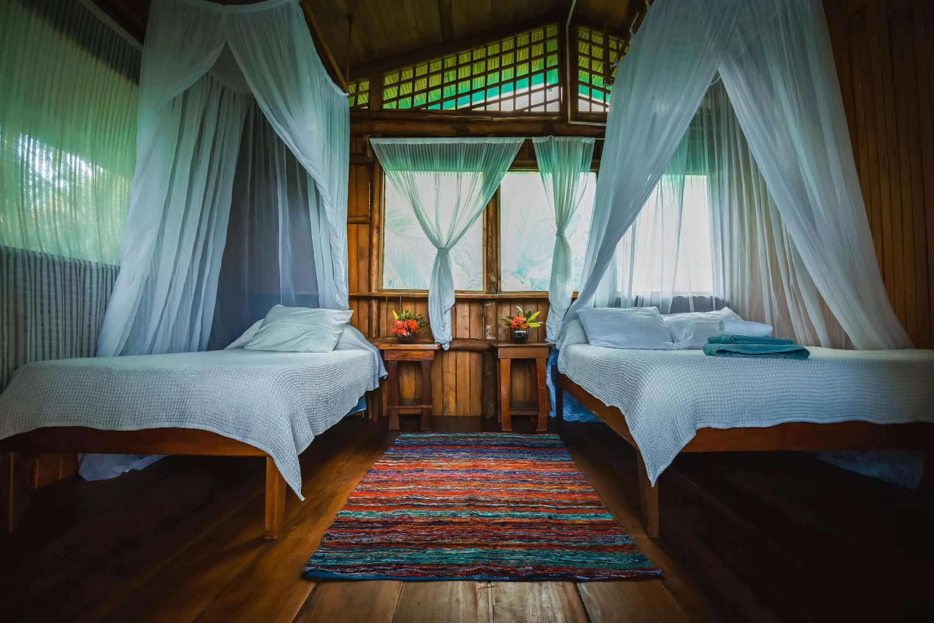 Bed in Ocean Forest Ecolodge