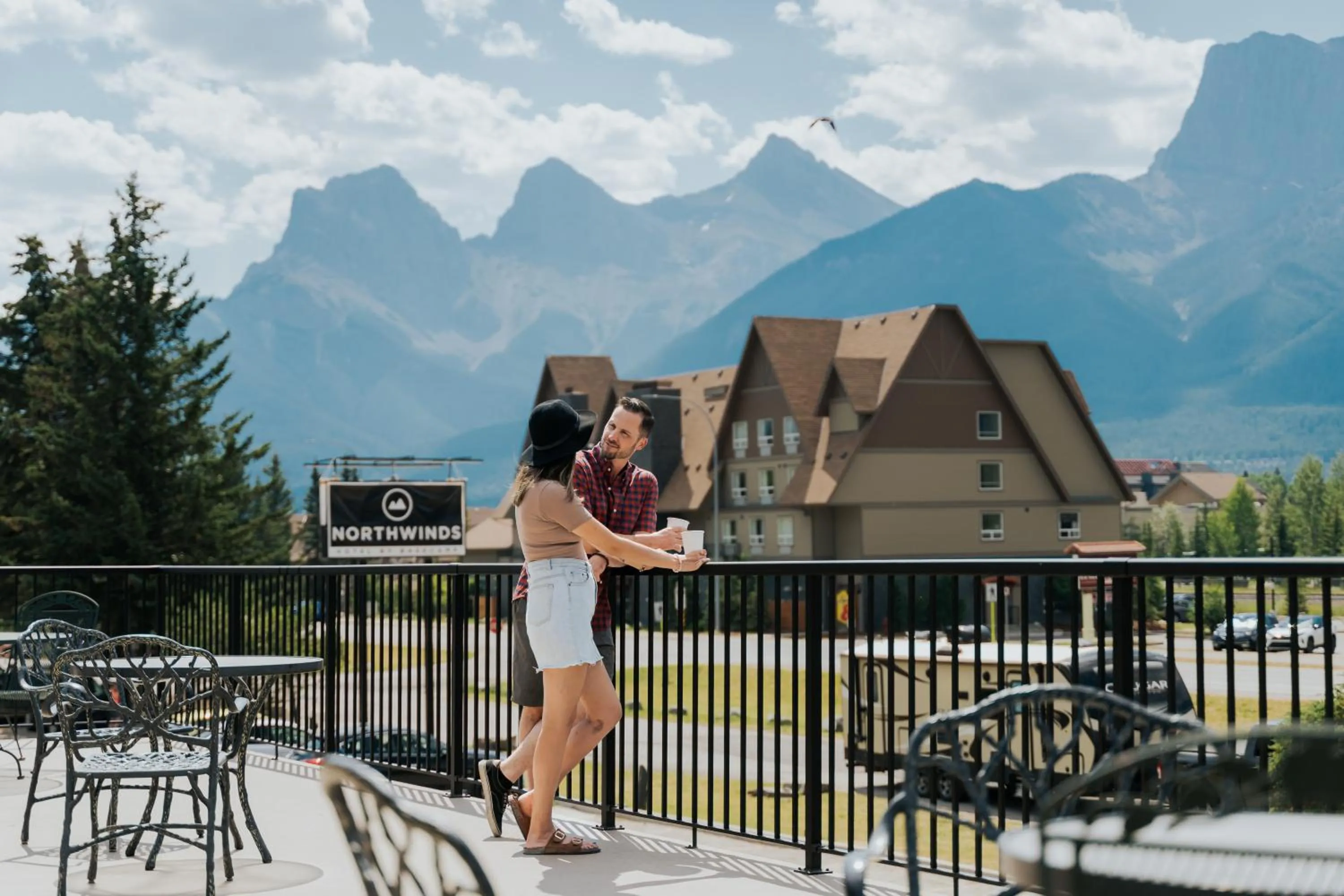 Patio in Northwinds Hotel Canmore