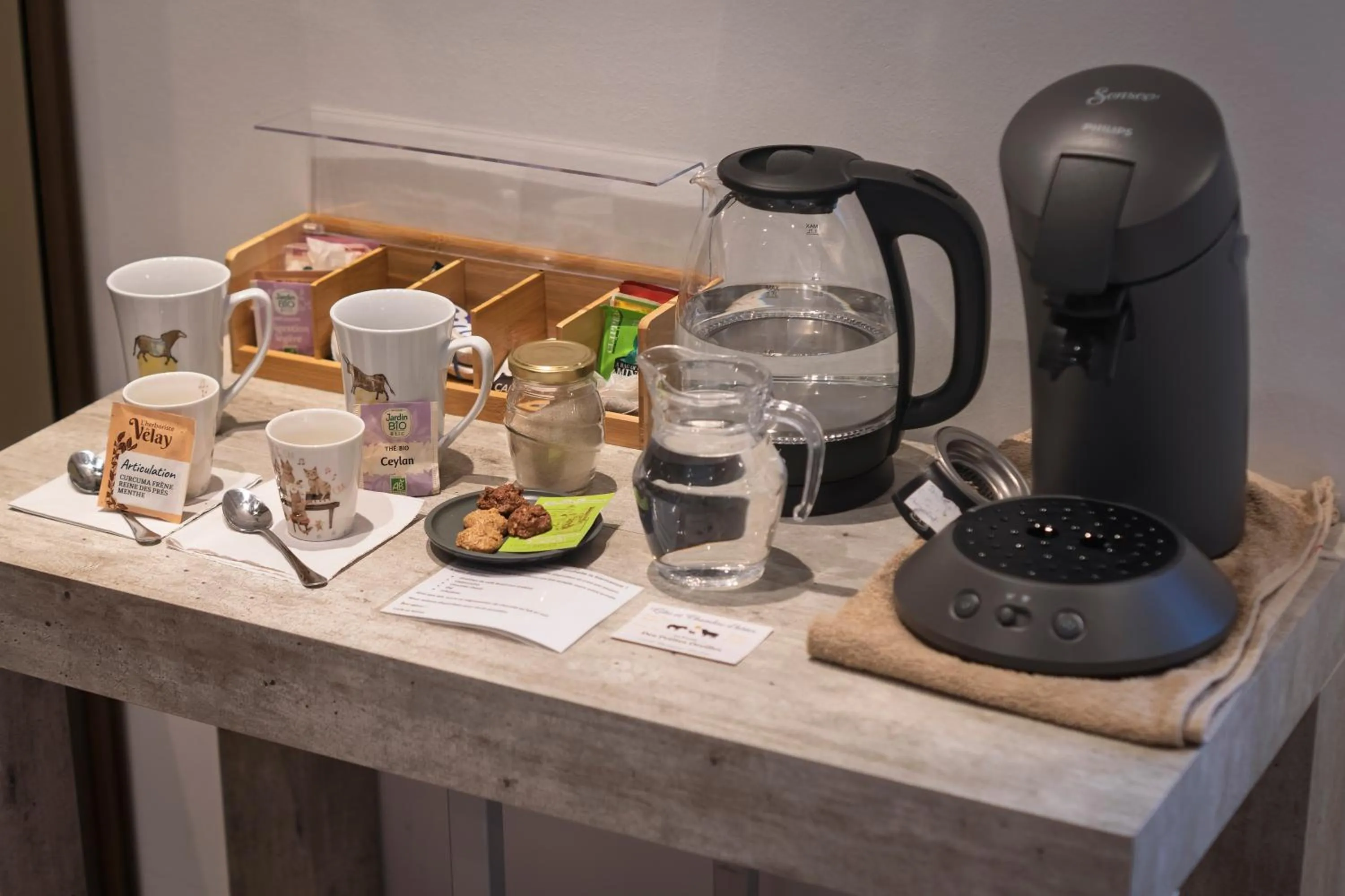 Coffee/tea facilities in Ferme des Petites Oreilles 4 étoiles