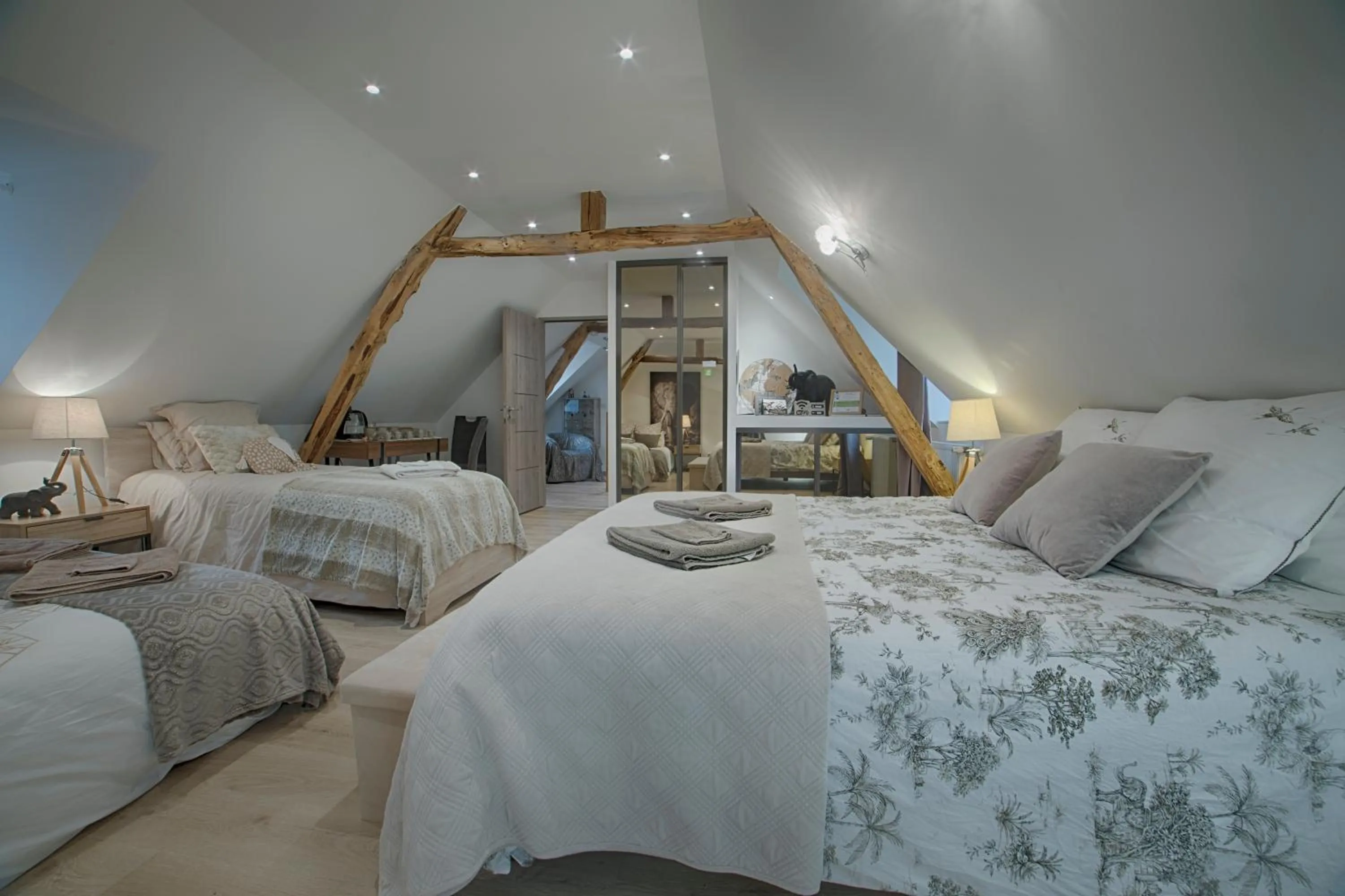 Bedroom, Bed in Ferme des Petites Oreilles 4 étoiles