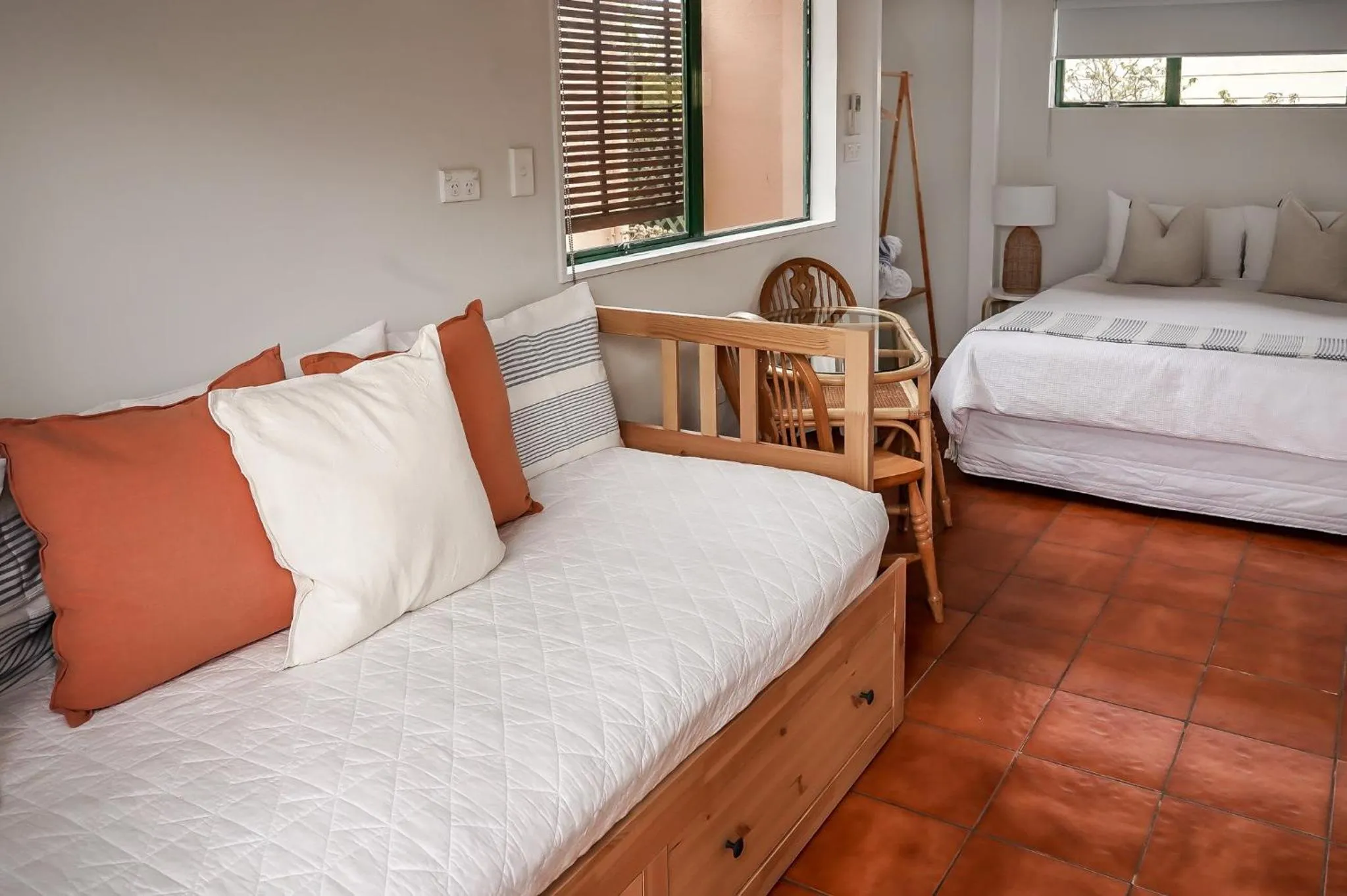 Bed in La Dolce Vita Whangamata