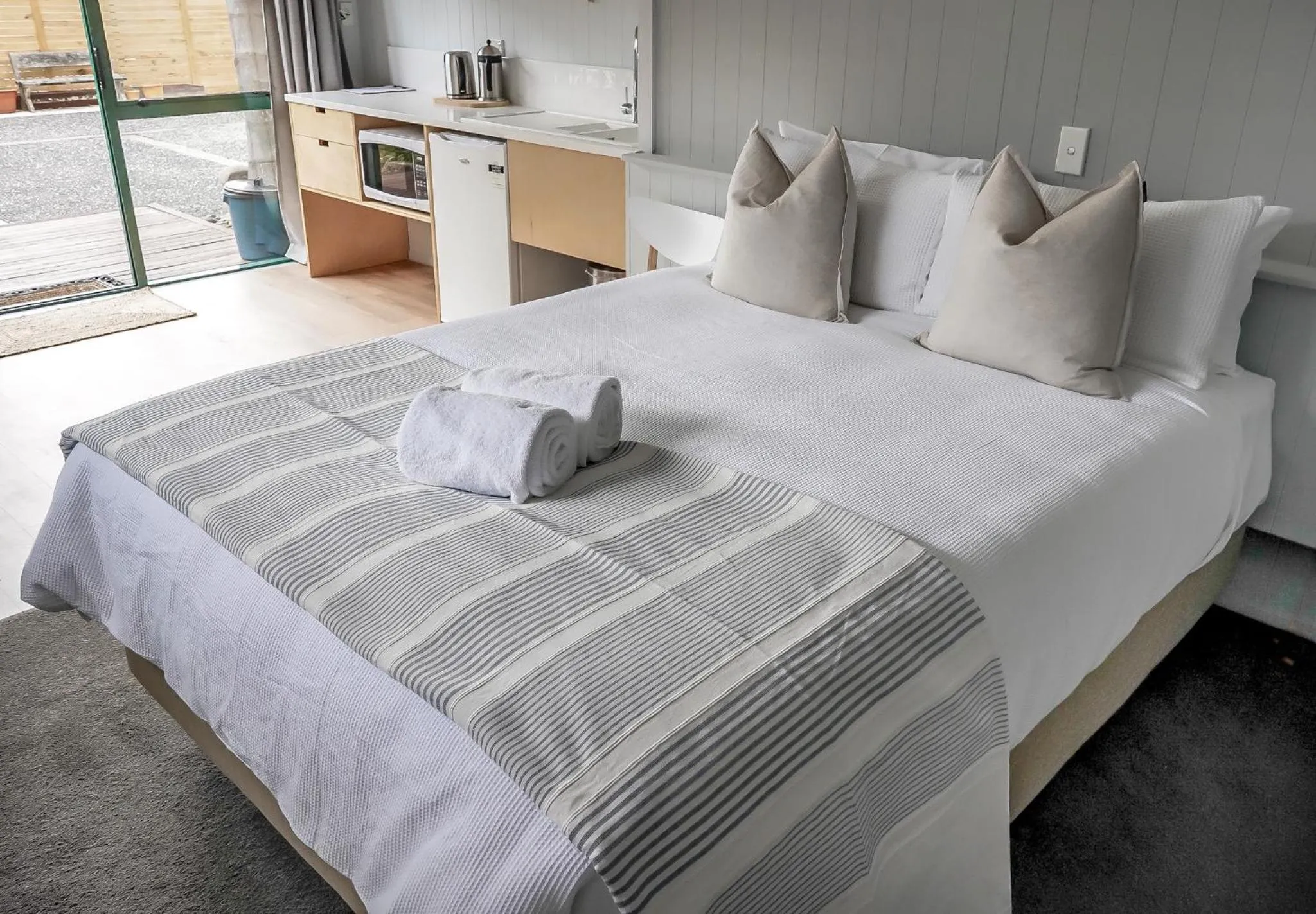 Bed in La Dolce Vita Whangamata