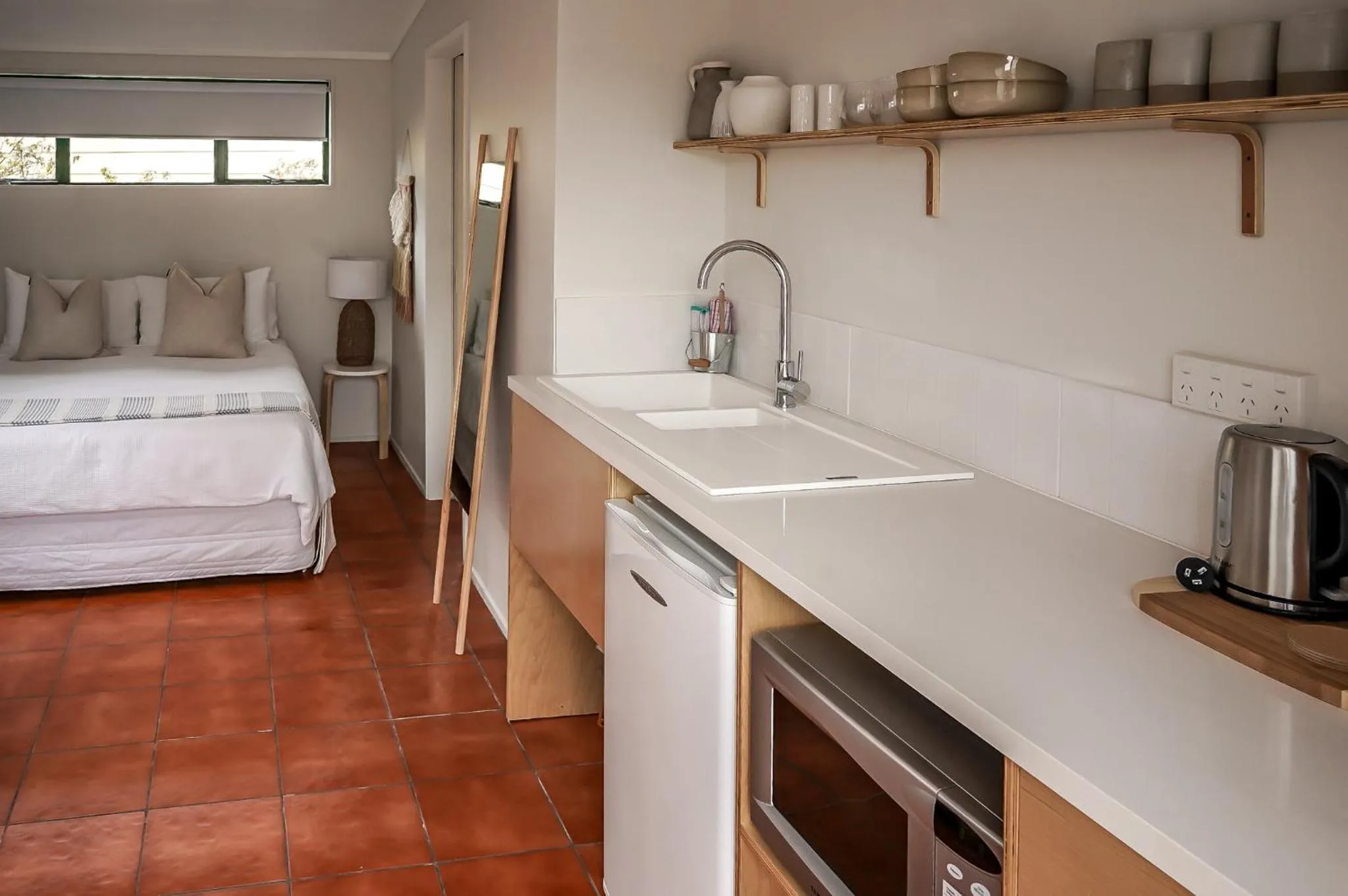 Bed in La Dolce Vita Whangamata