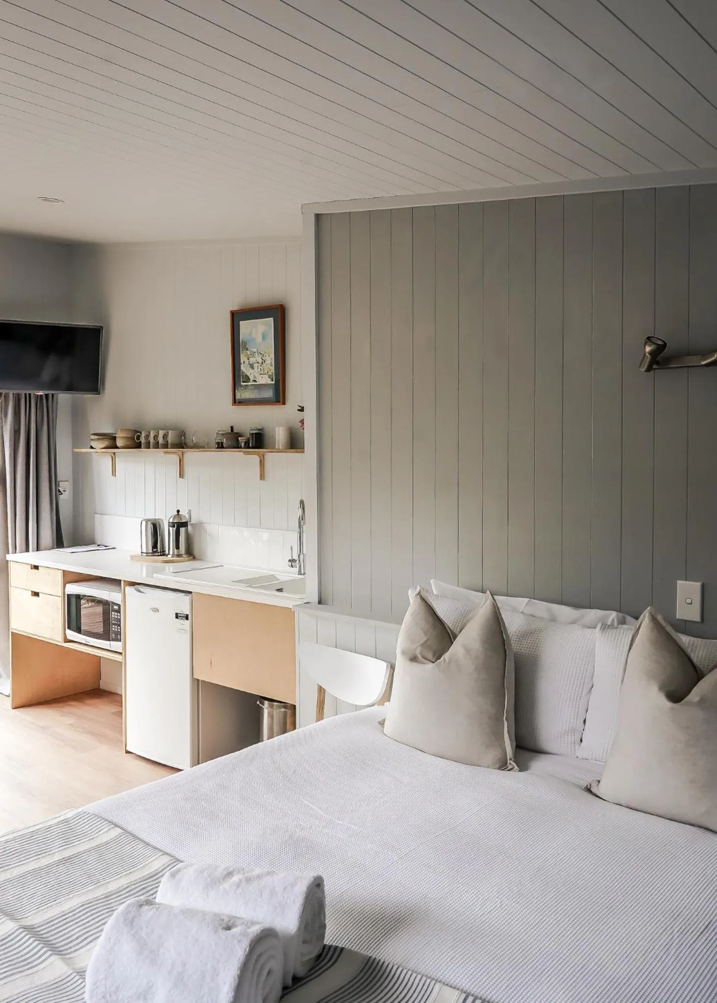 Bed in La Dolce Vita Whangamata