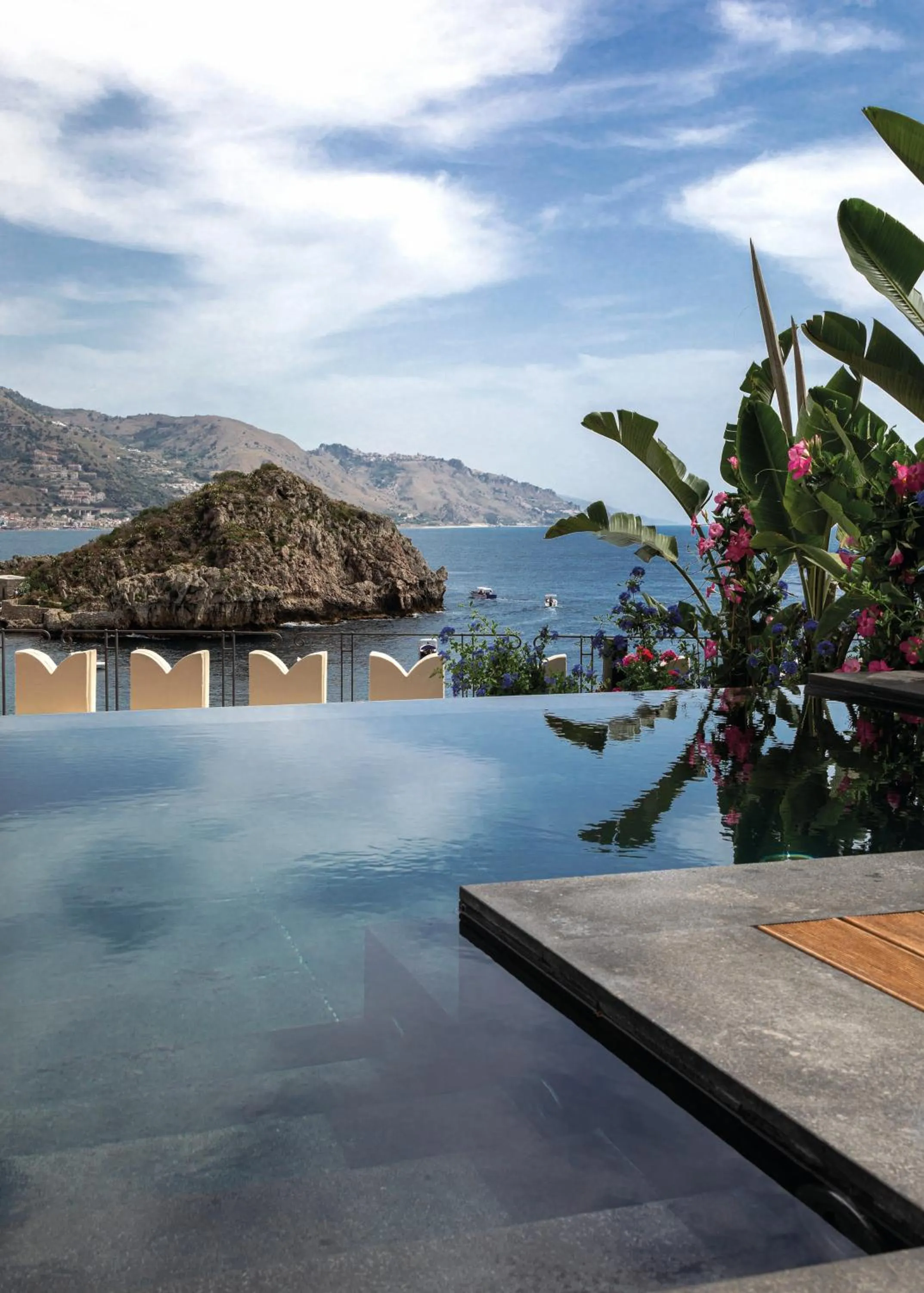 Swimming pool in Villa Sant'Andrea, A Belmond Hotel, Taormina Mare