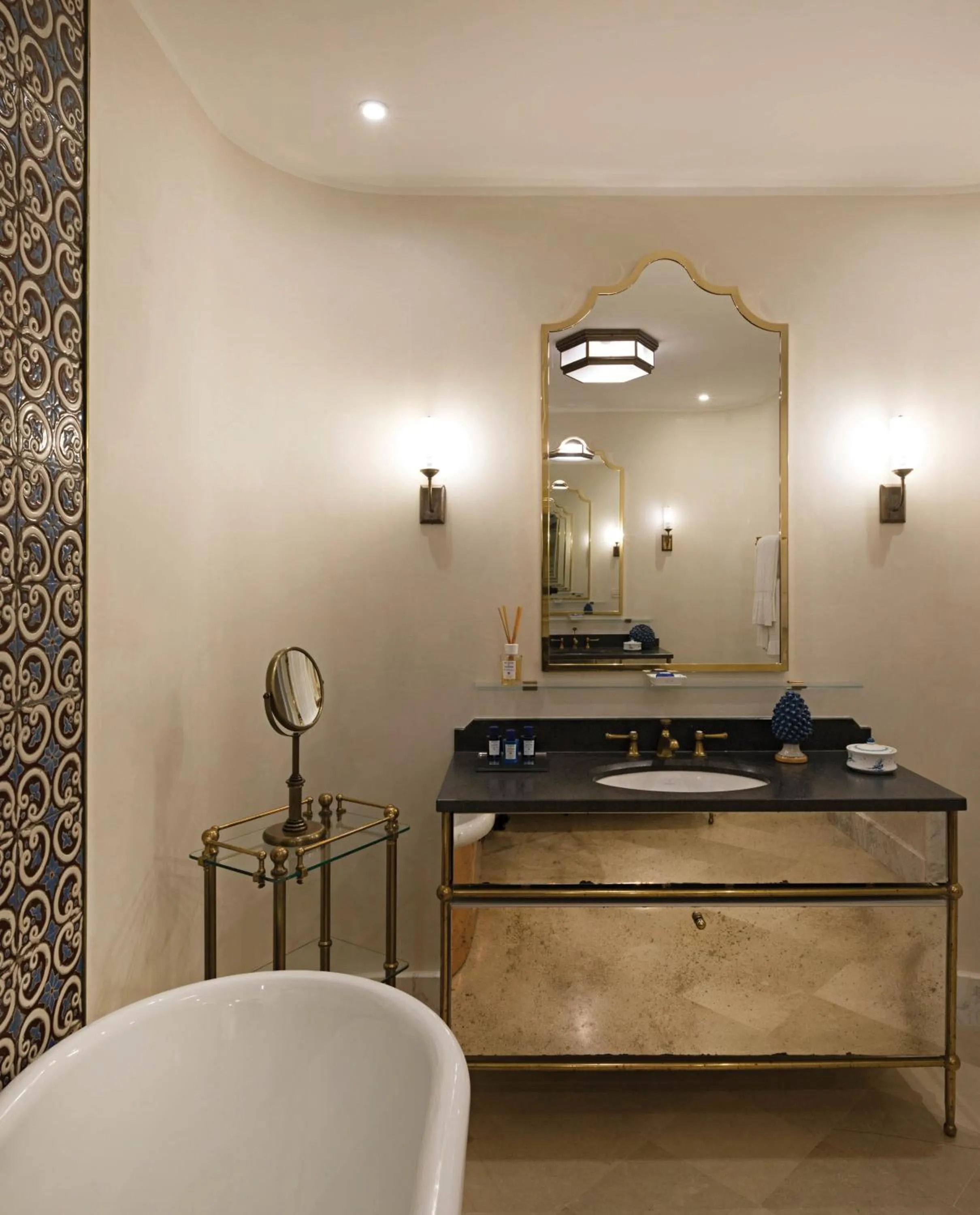 Bathroom in Villa Sant'Andrea, A Belmond Hotel, Taormina Mare
