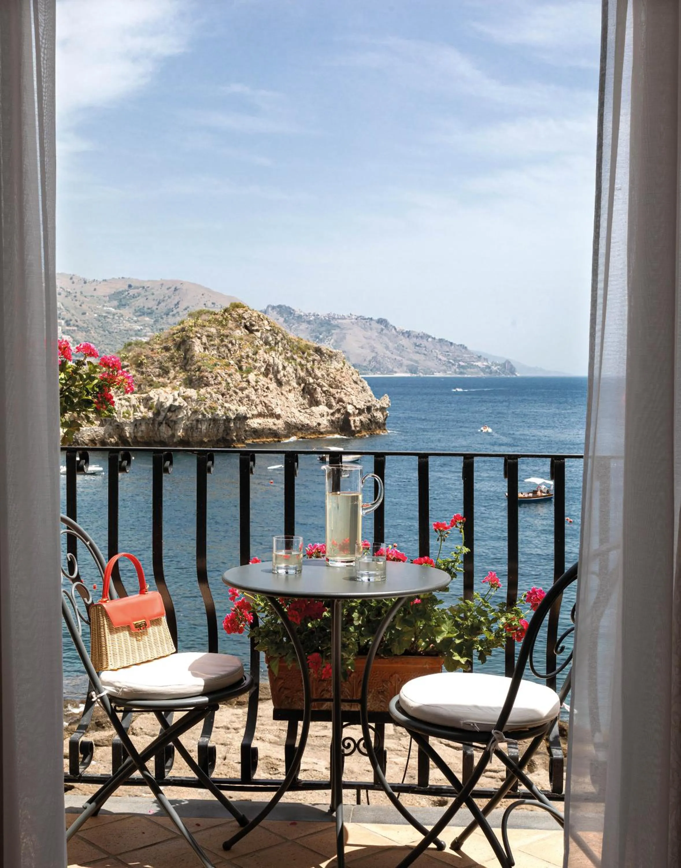 Balcony/Terrace in Villa Sant'Andrea, A Belmond Hotel, Taormina Mare