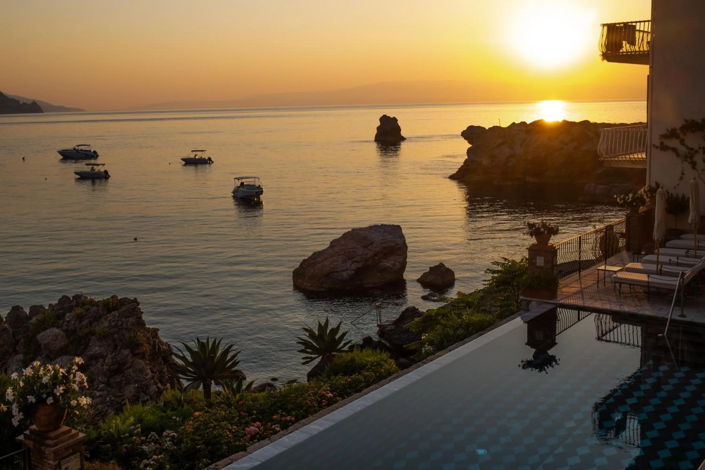 Swimming pool in Villa Sant'Andrea, A Belmond Hotel, Taormina Mare