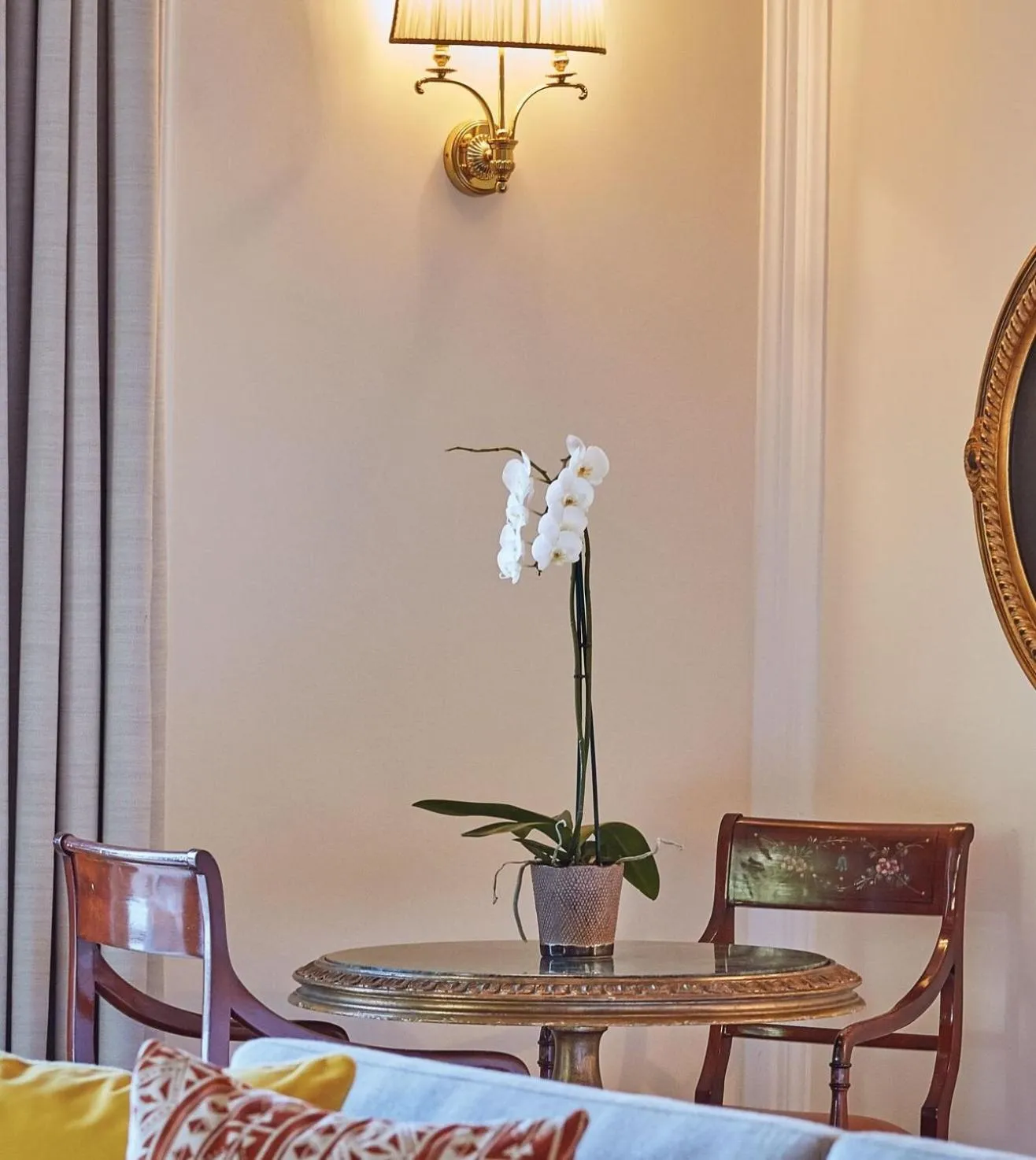 Decorative detail, Bed in Villa Sant'Andrea, A Belmond Hotel, Taormina Mare