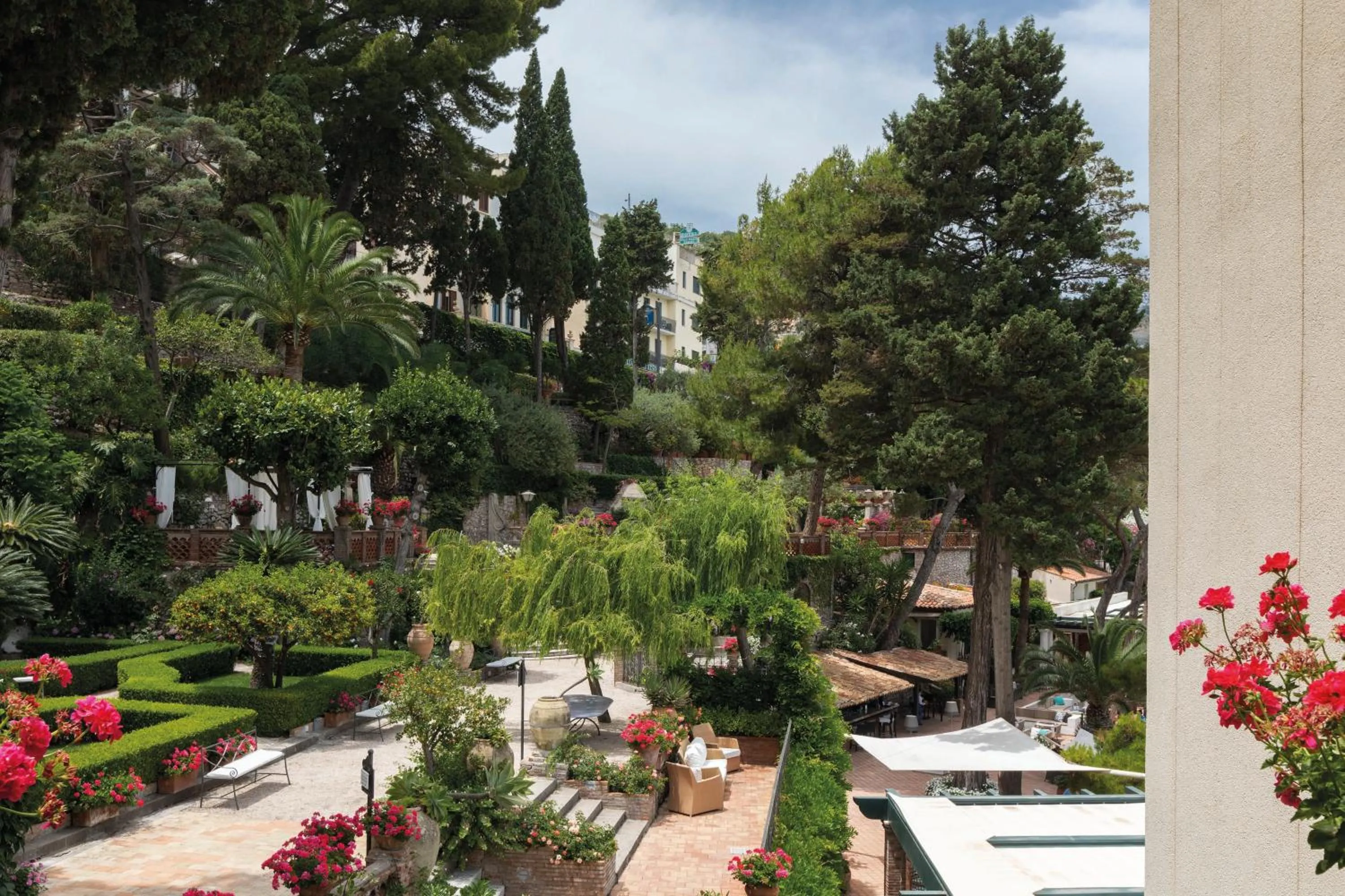 Garden view in Villa Sant'Andrea, A Belmond Hotel, Taormina Mare