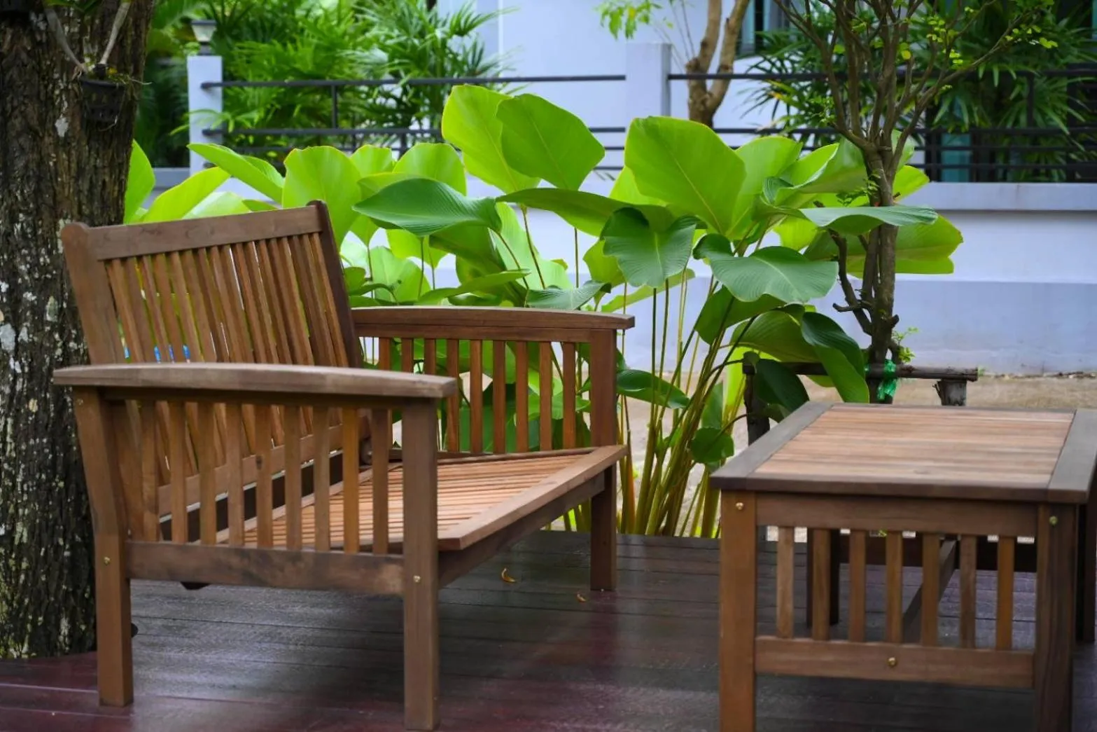 Patio in Baan Nern Khao Resort Pattaya