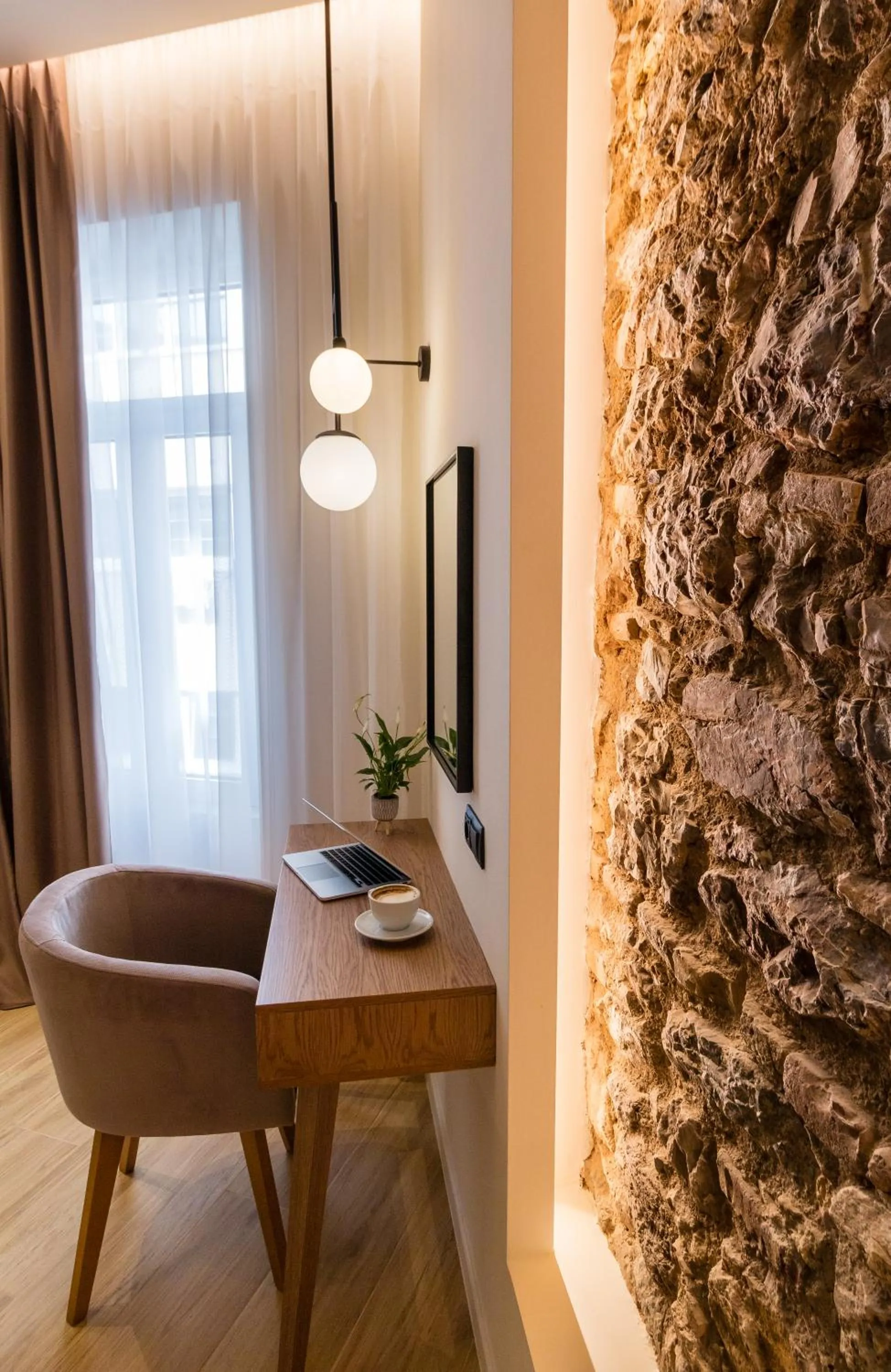 Bedroom in Paleo Suites