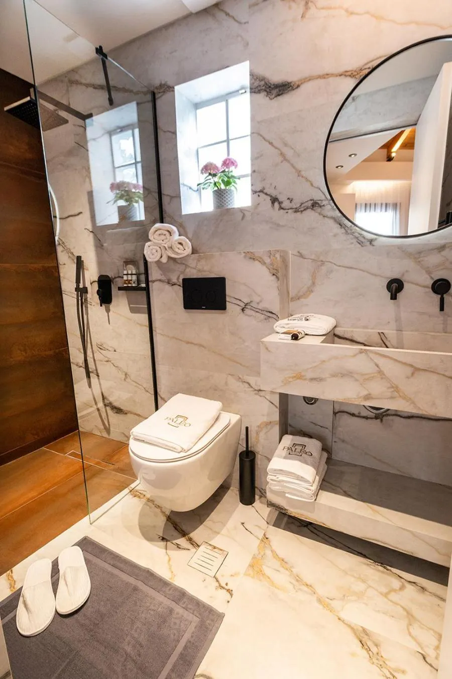 Bathroom in Paleo Suites