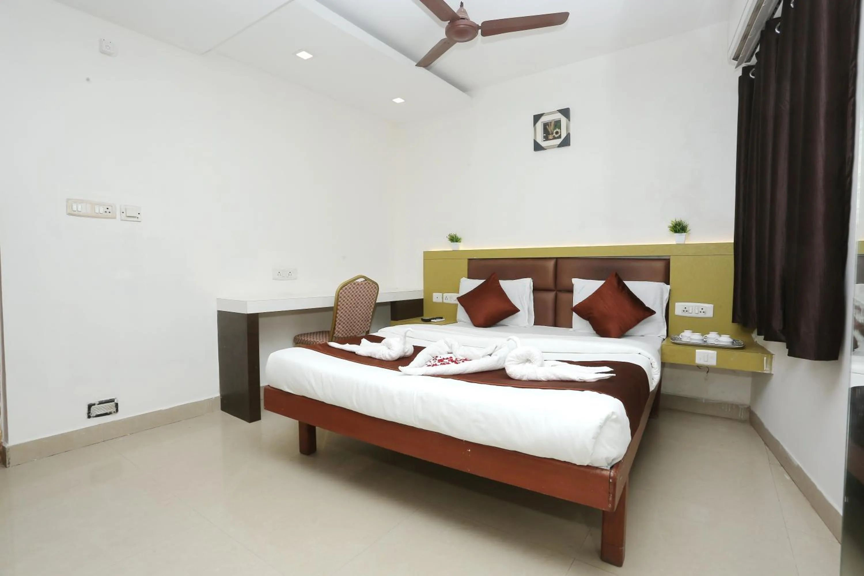 Bedroom, Bed in GM Residency