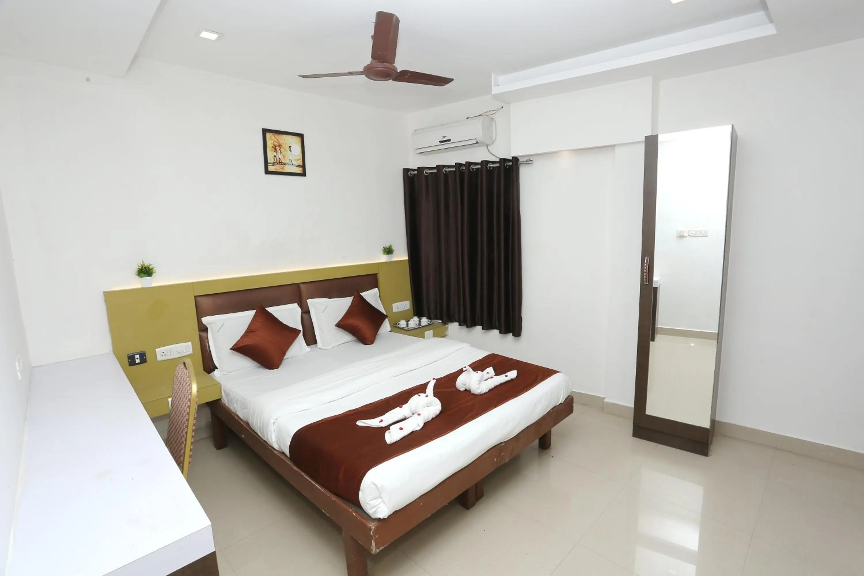 Bedroom, Bed in GM Residency