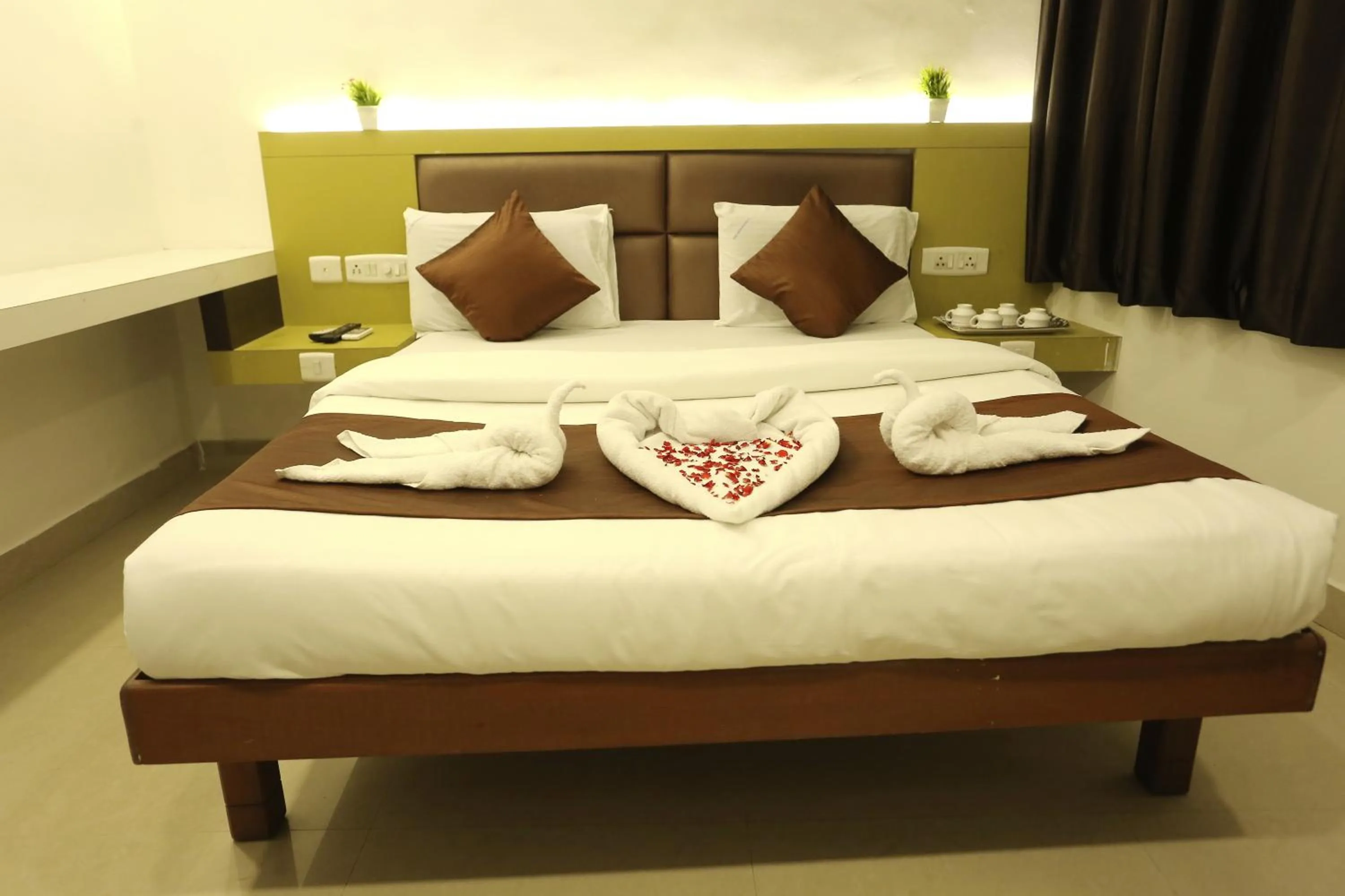 Bedroom, Bed in GM Residency