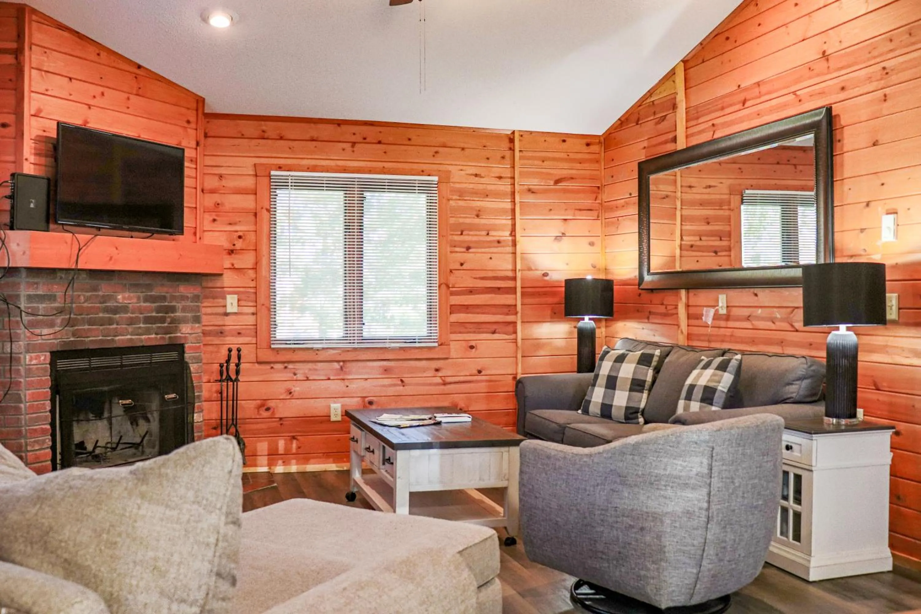 Living room in Lost Lake Lodge