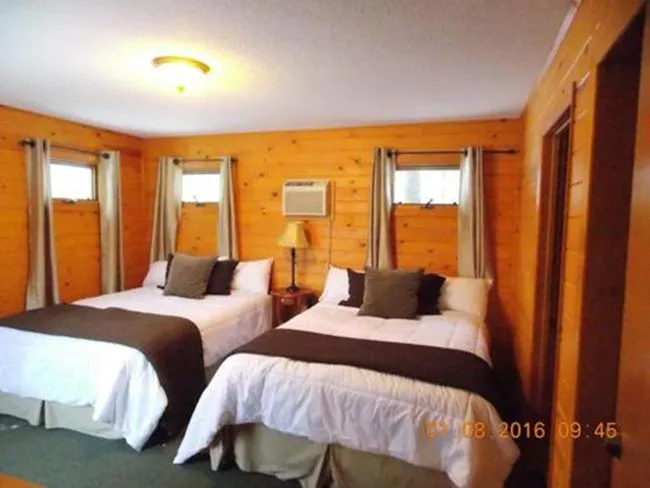 Bed in Lost Lake Lodge