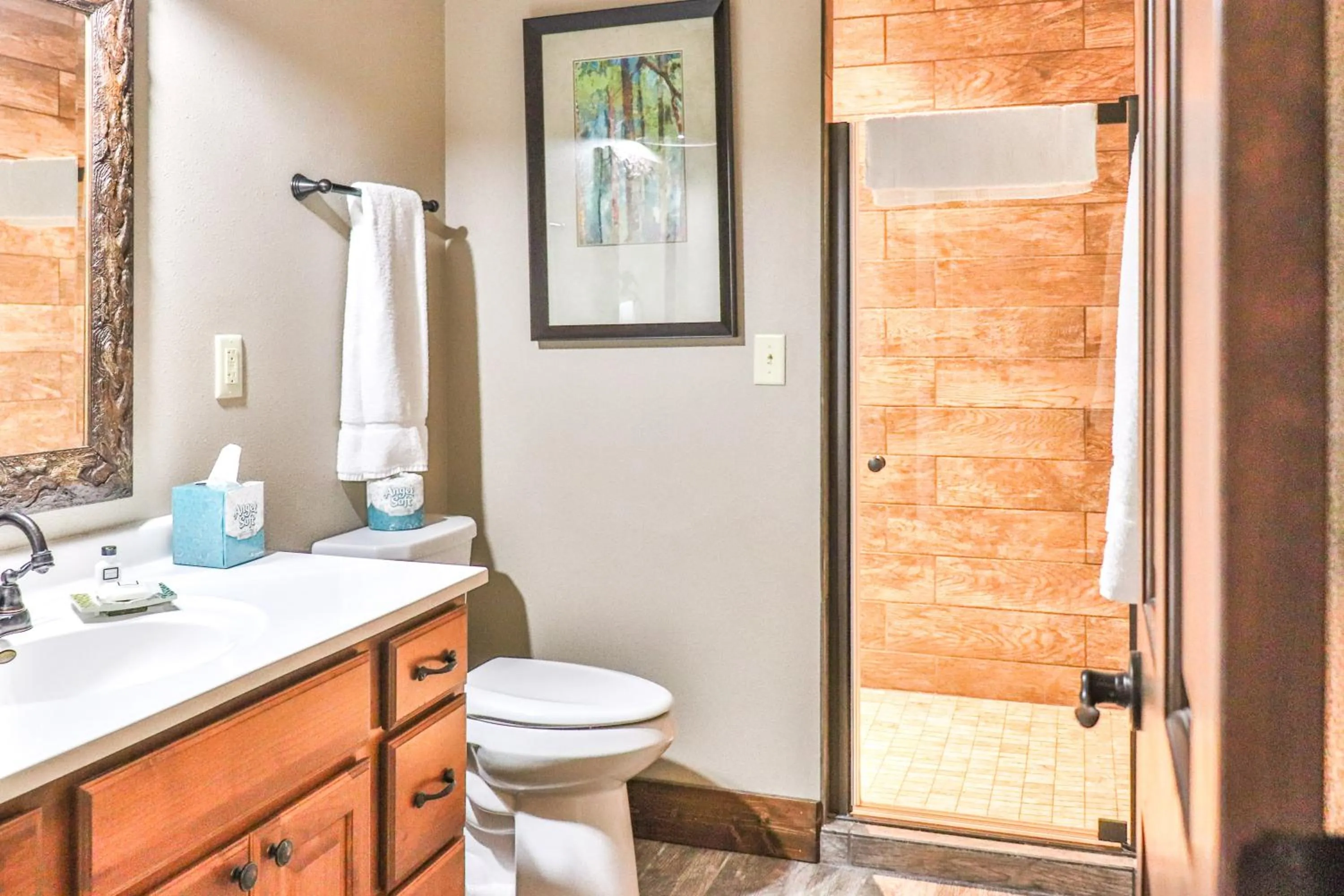 Bathroom in Lost Lake Lodge