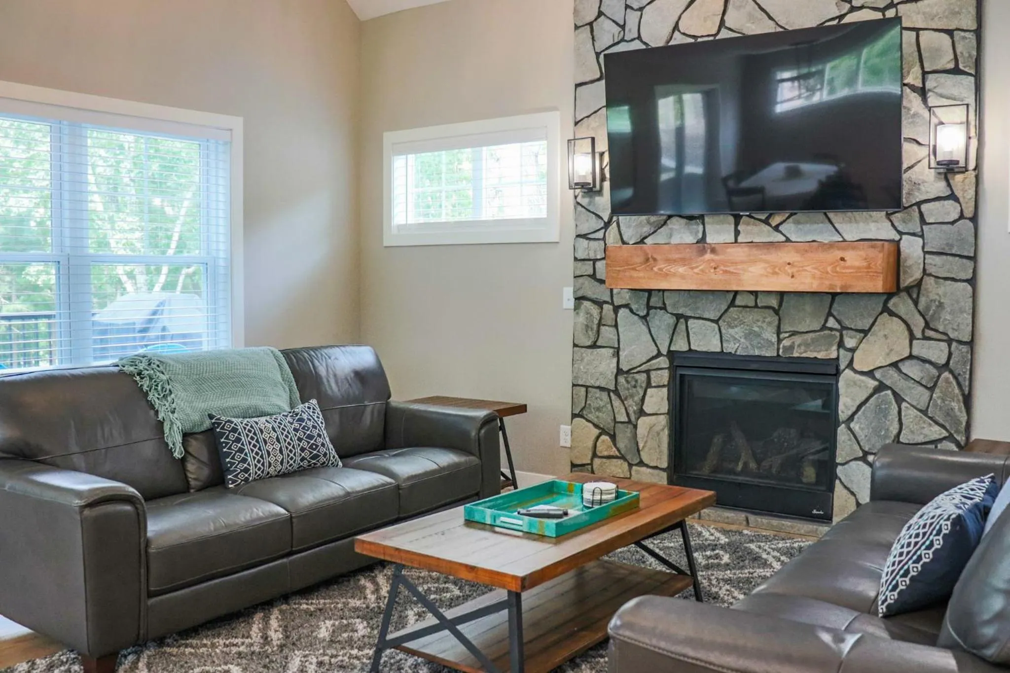 Living room in Lost Lake Lodge