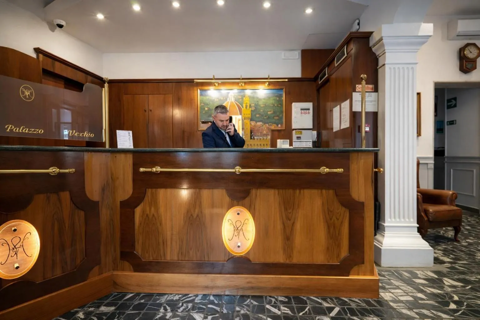 Lobby or reception in Hotel Palazzo Vecchio