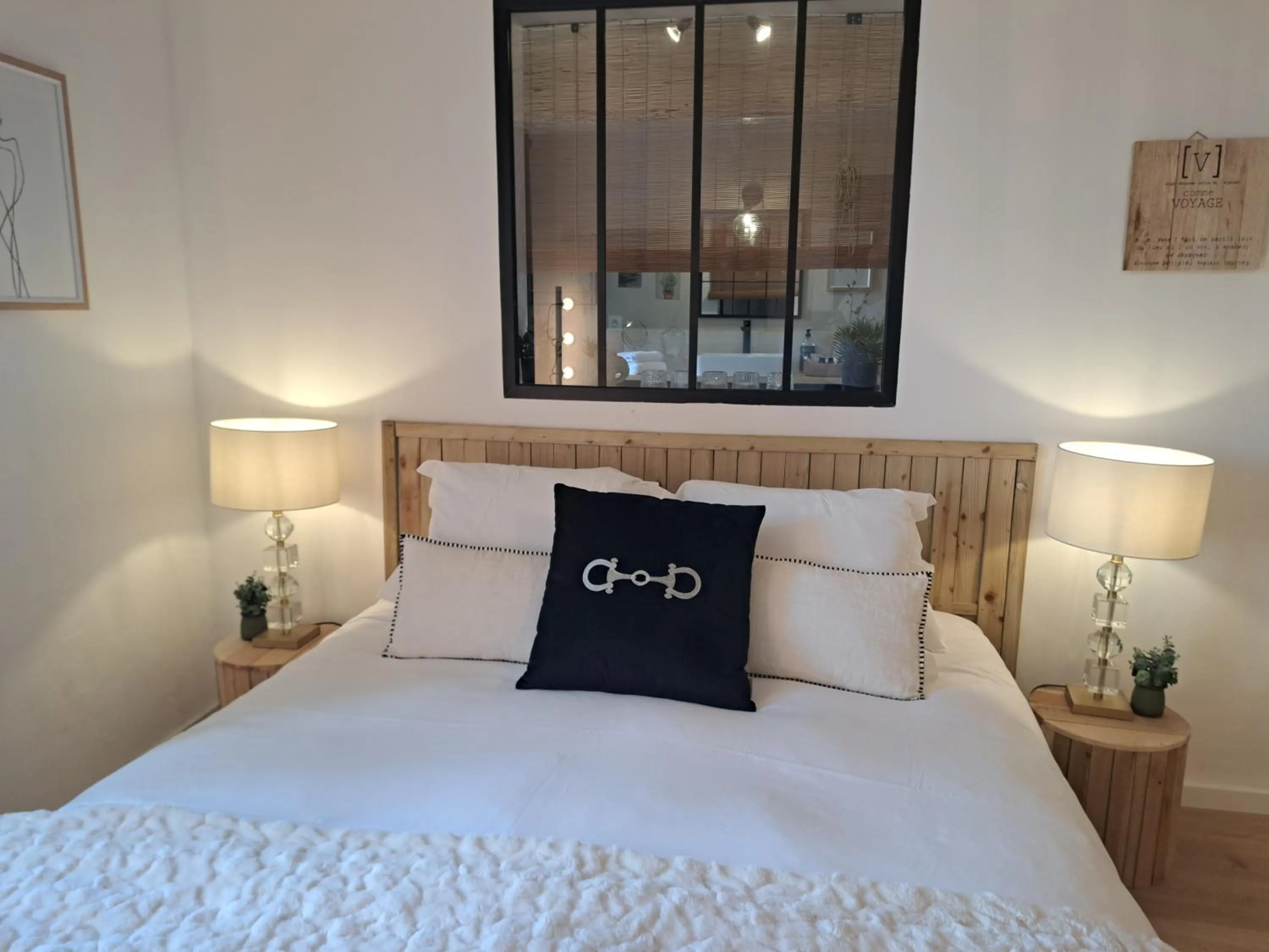 Bed in Hôtel Le Cottage de Sophie