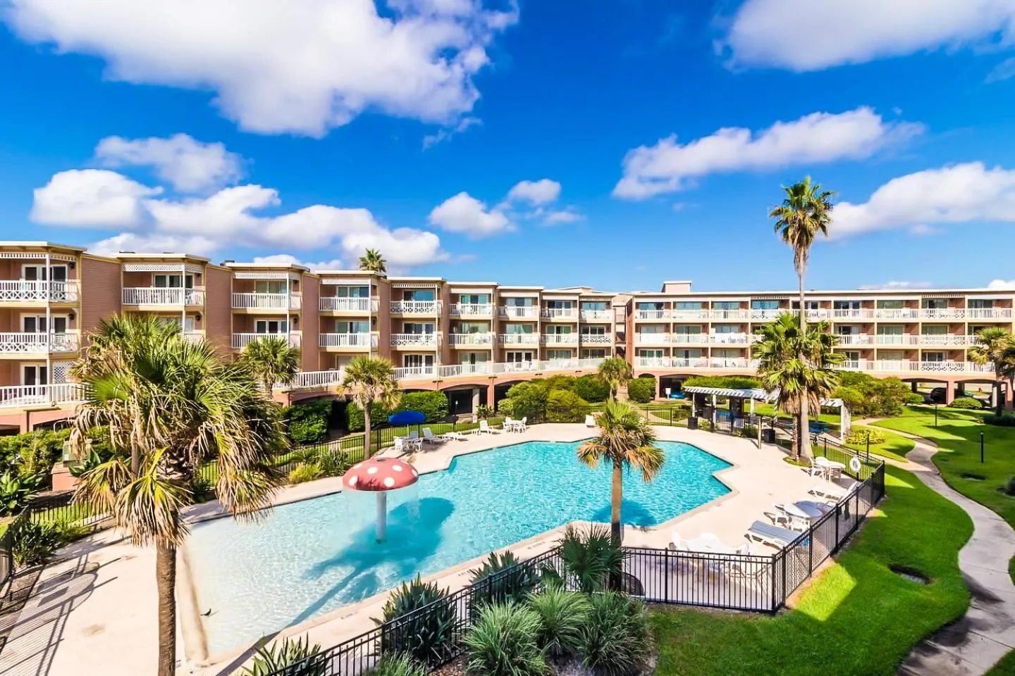 Pool view in Crimson Beach Escape Ocean View-HotTub -Pool-LongStay - 1 Queen Bedroom plus Alcove bunk Beds and a Sofa