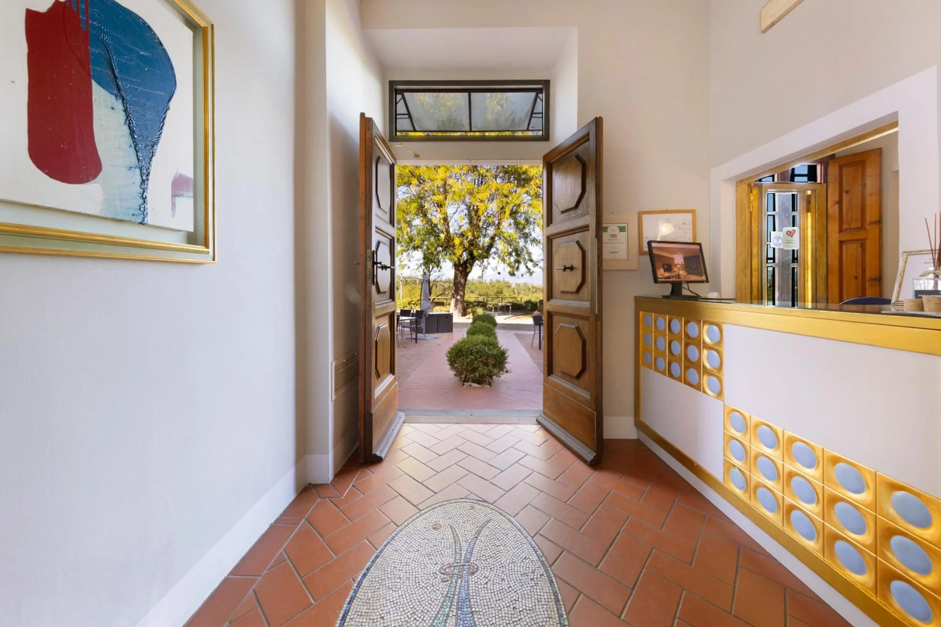 Lobby or reception in Villa Castiglione