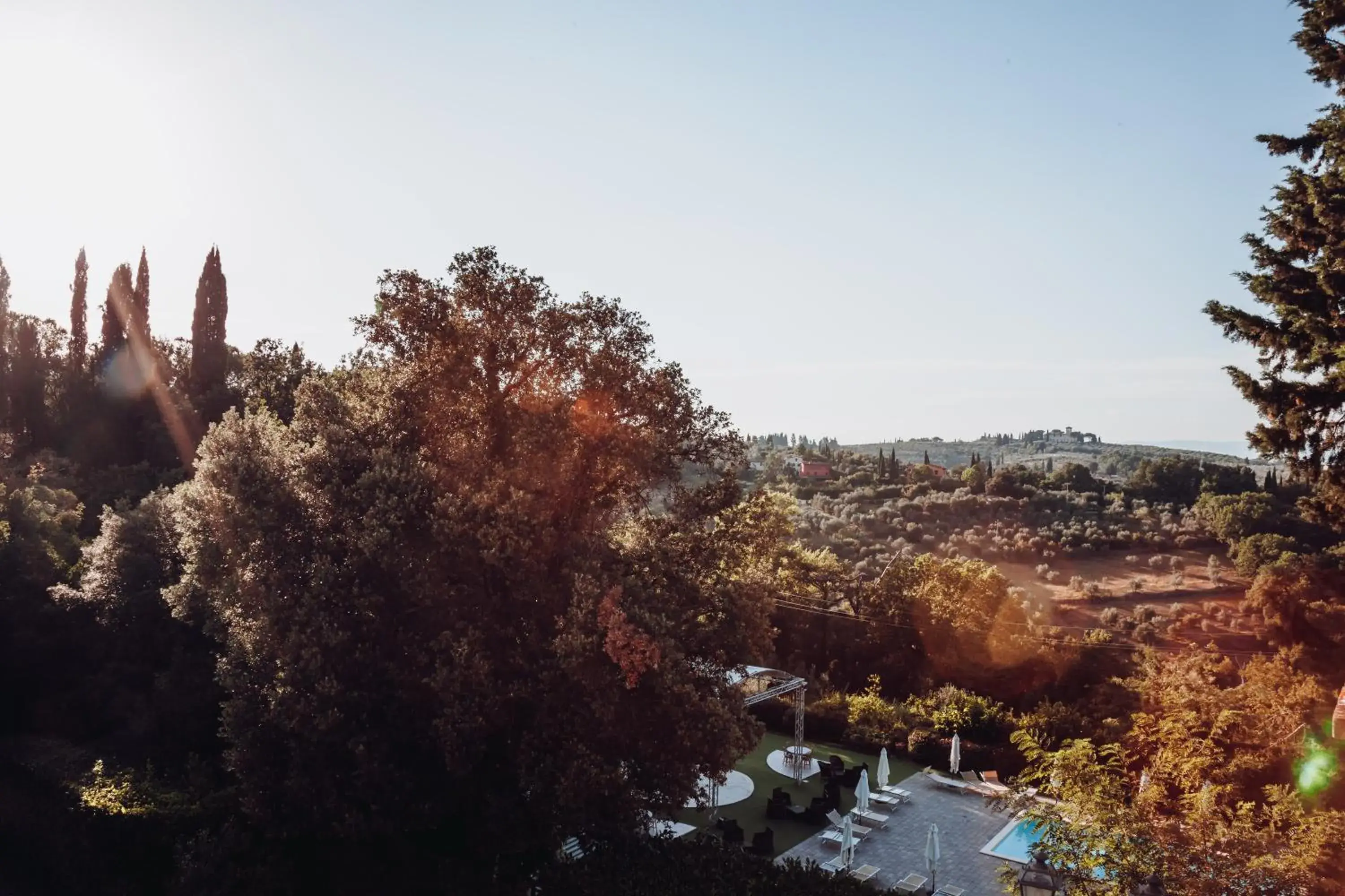 Pool view in Villa Castiglione Pool view in Villa Castiglione