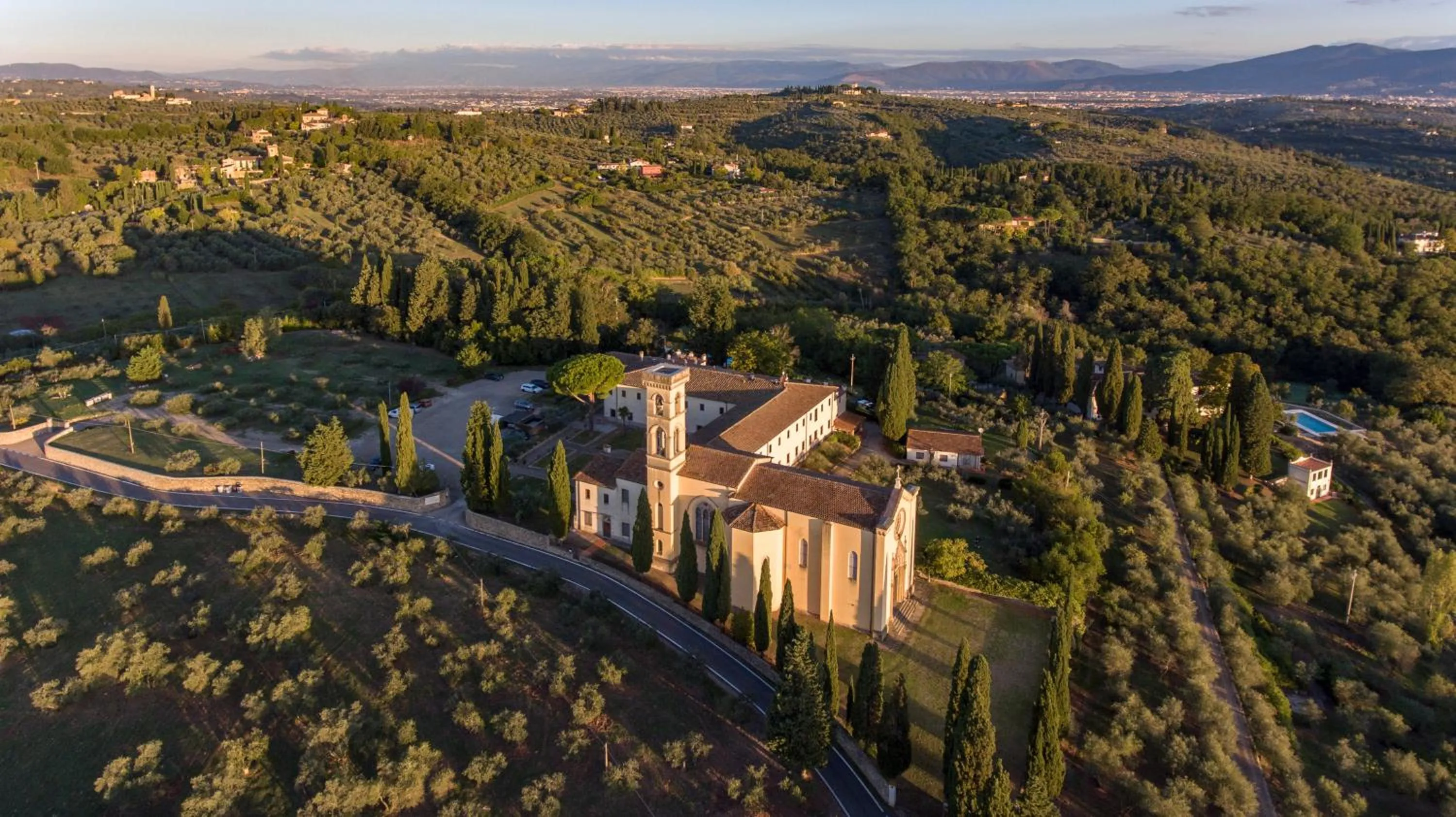 Bird's eye view in Villa Castiglione