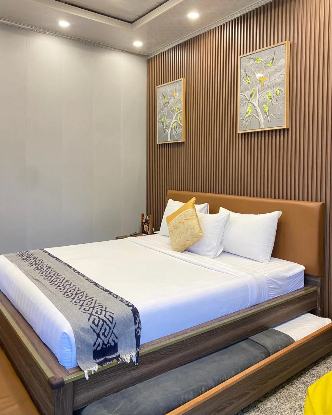 Bed in De Pointé Resort & Resto