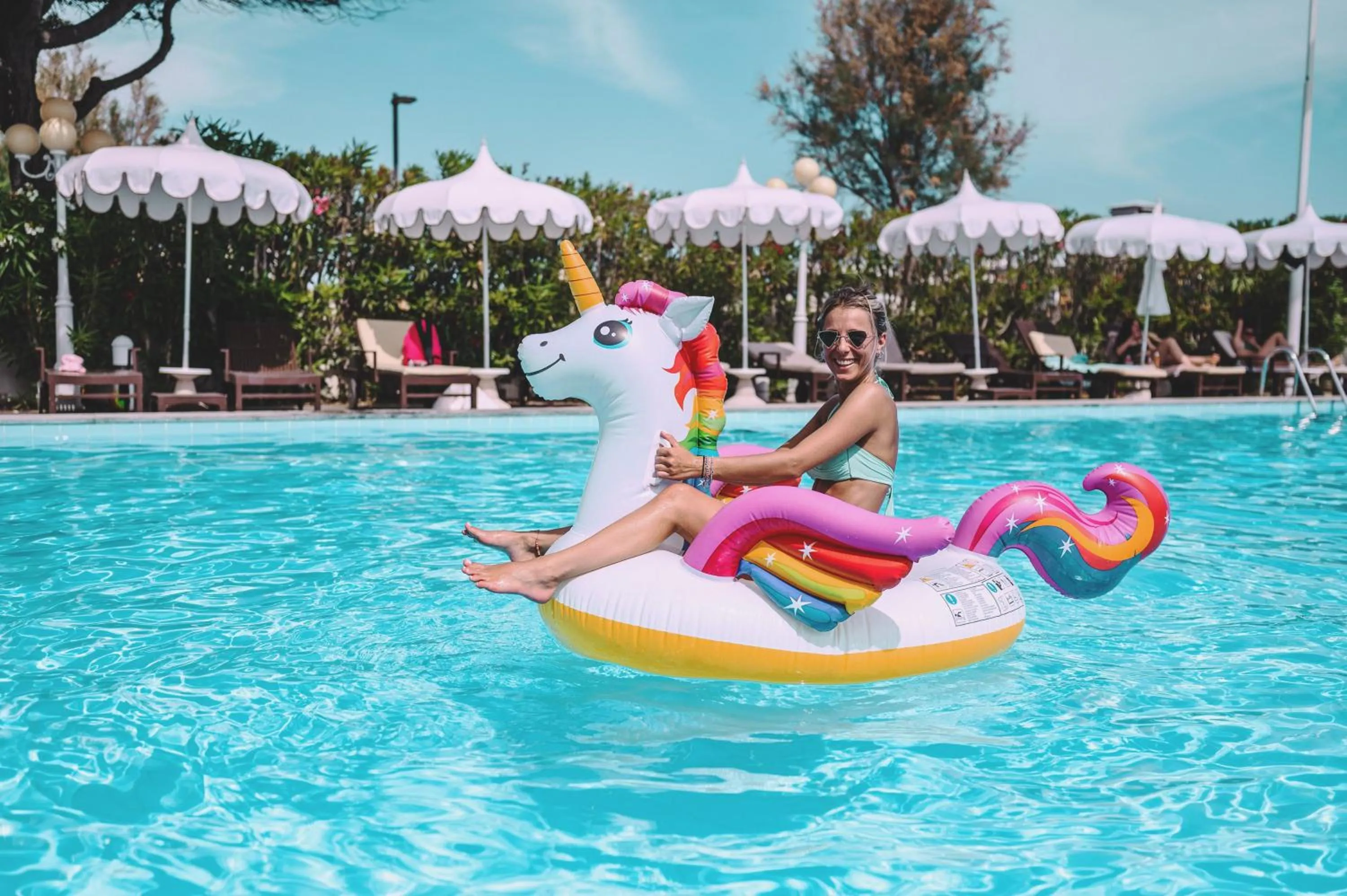 Swimming pool in Hotel Monaco & Quisisana