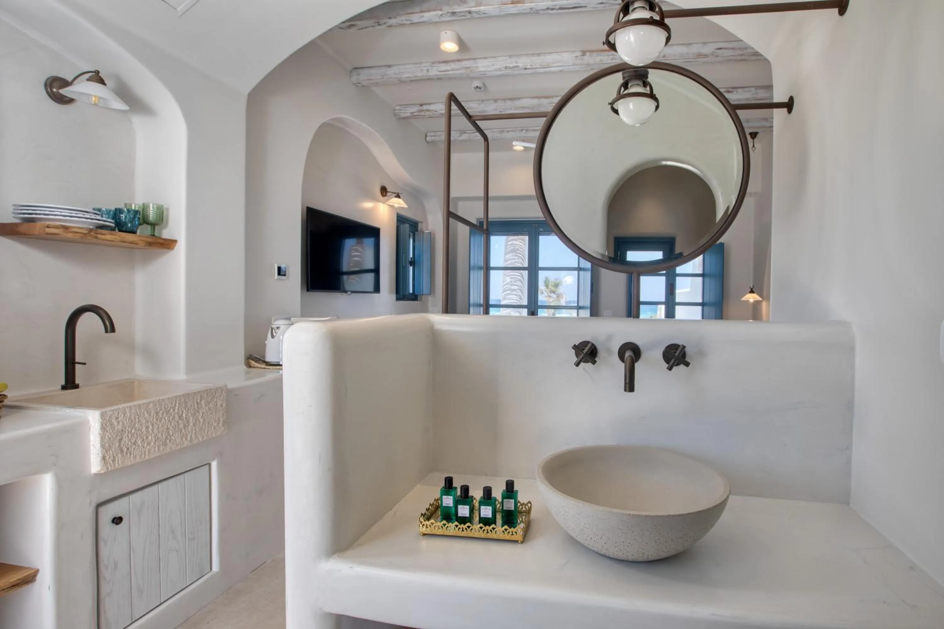 Bathroom in Blue Pearls-Adults Only Luxury Suites