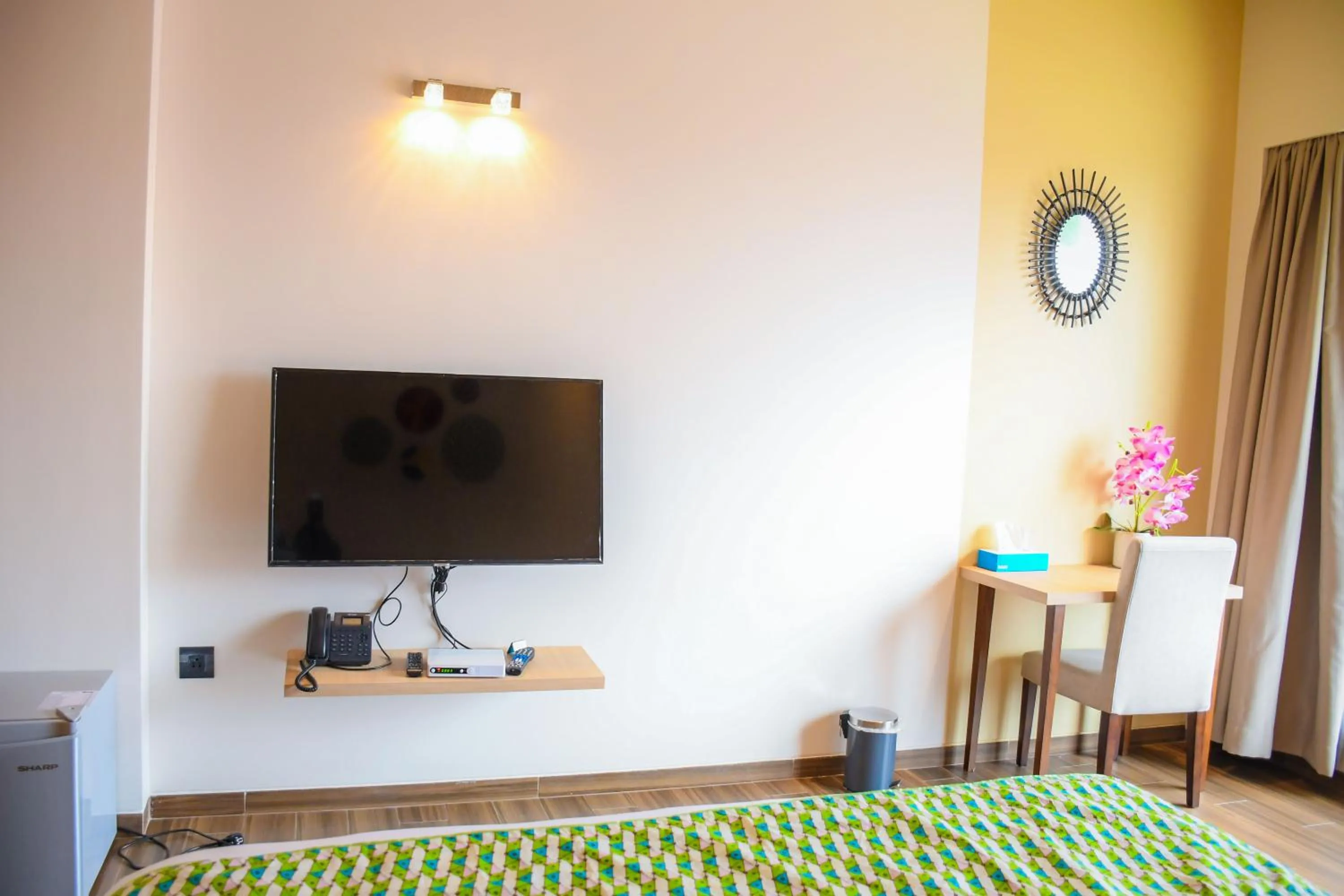 TV and multimedia, Bed in AQUA INN Hotel