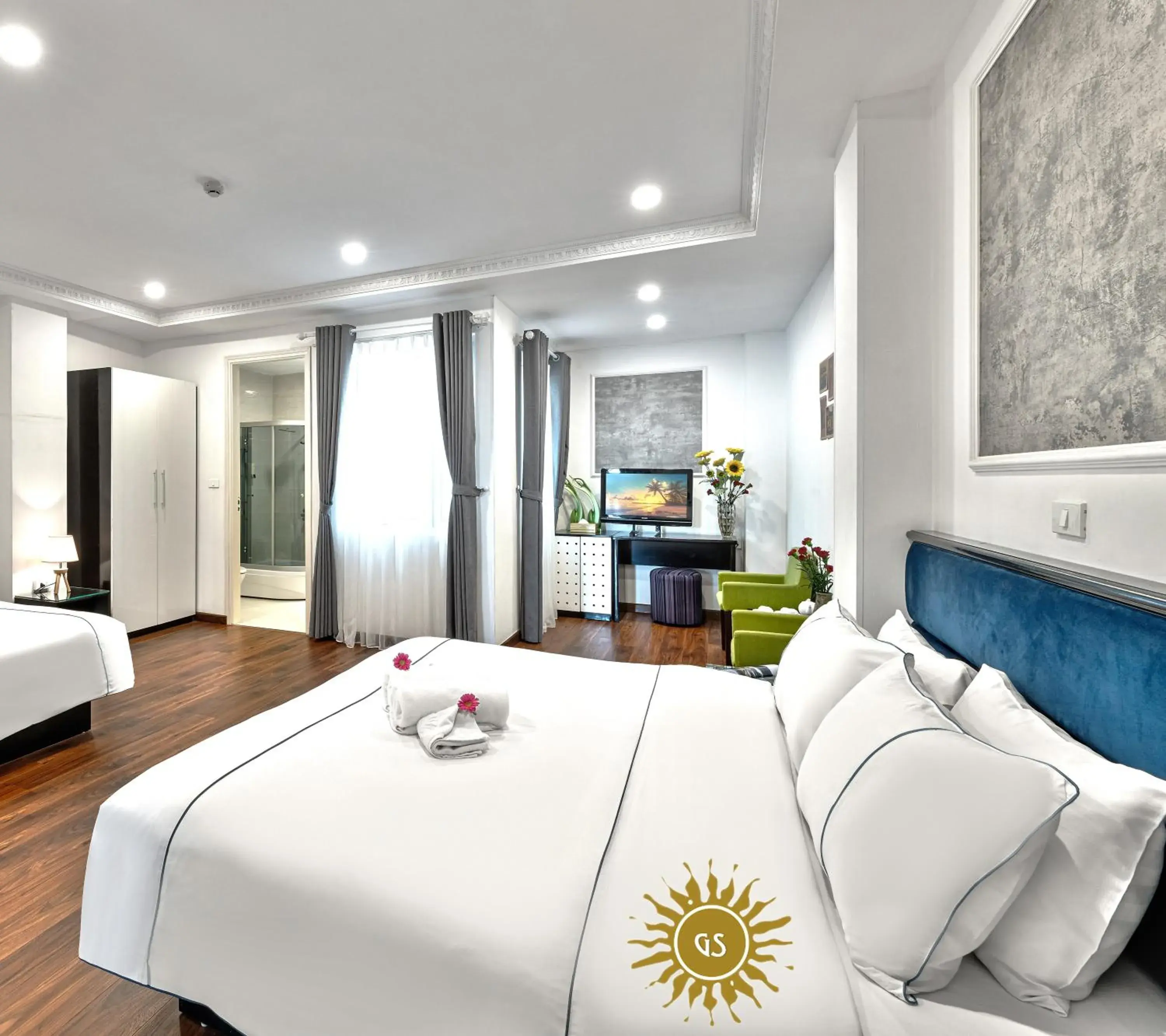 Bed in Golden Sun Hotel Bed in Golden Sun Hotel