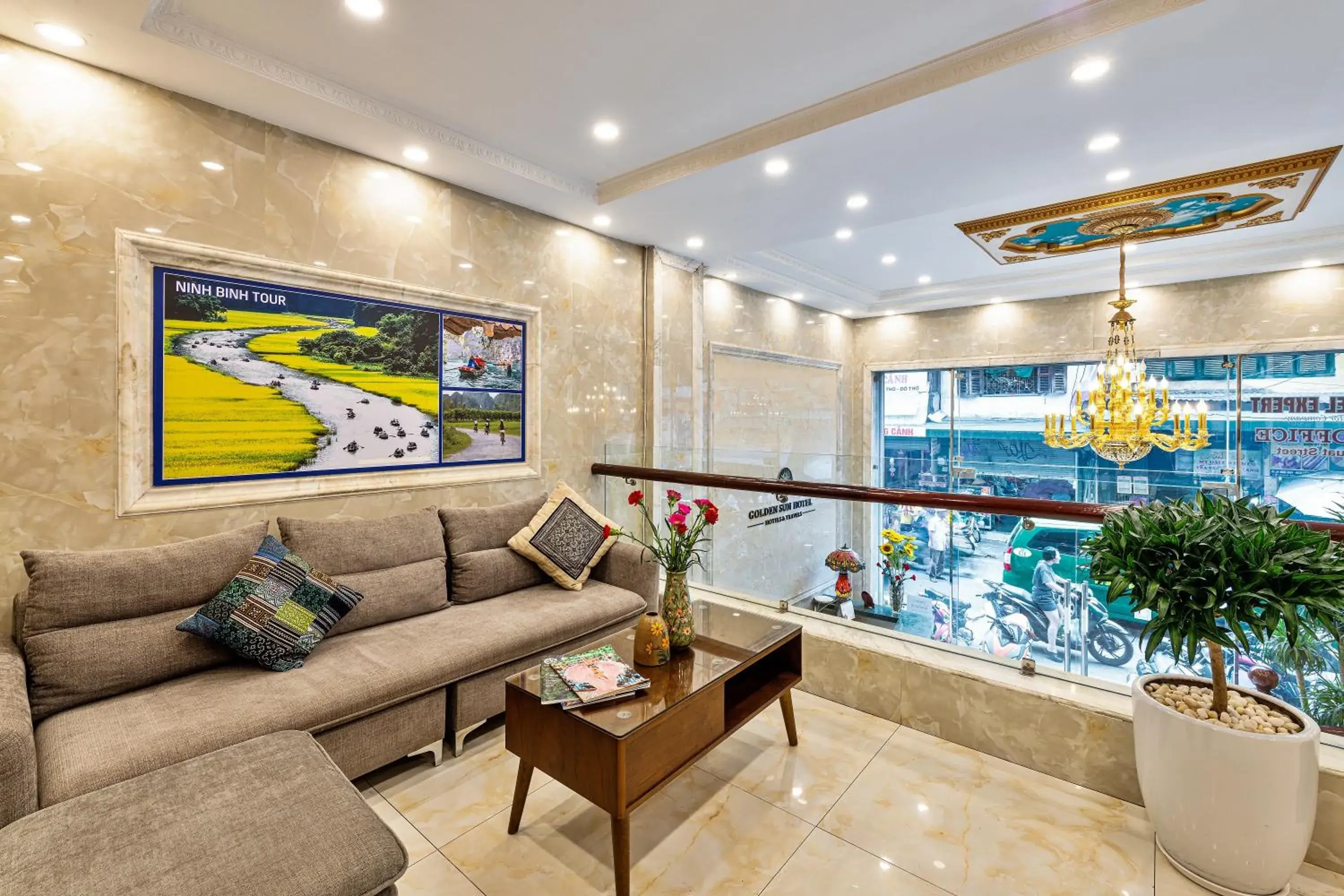 Lobby or reception in Golden Sun Hotel Lobby or reception in Golden Sun Hotel