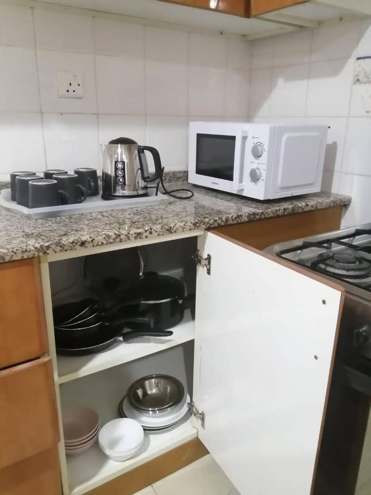 Coffee/tea facilities in AlBarsha 1 Hostel by PHM